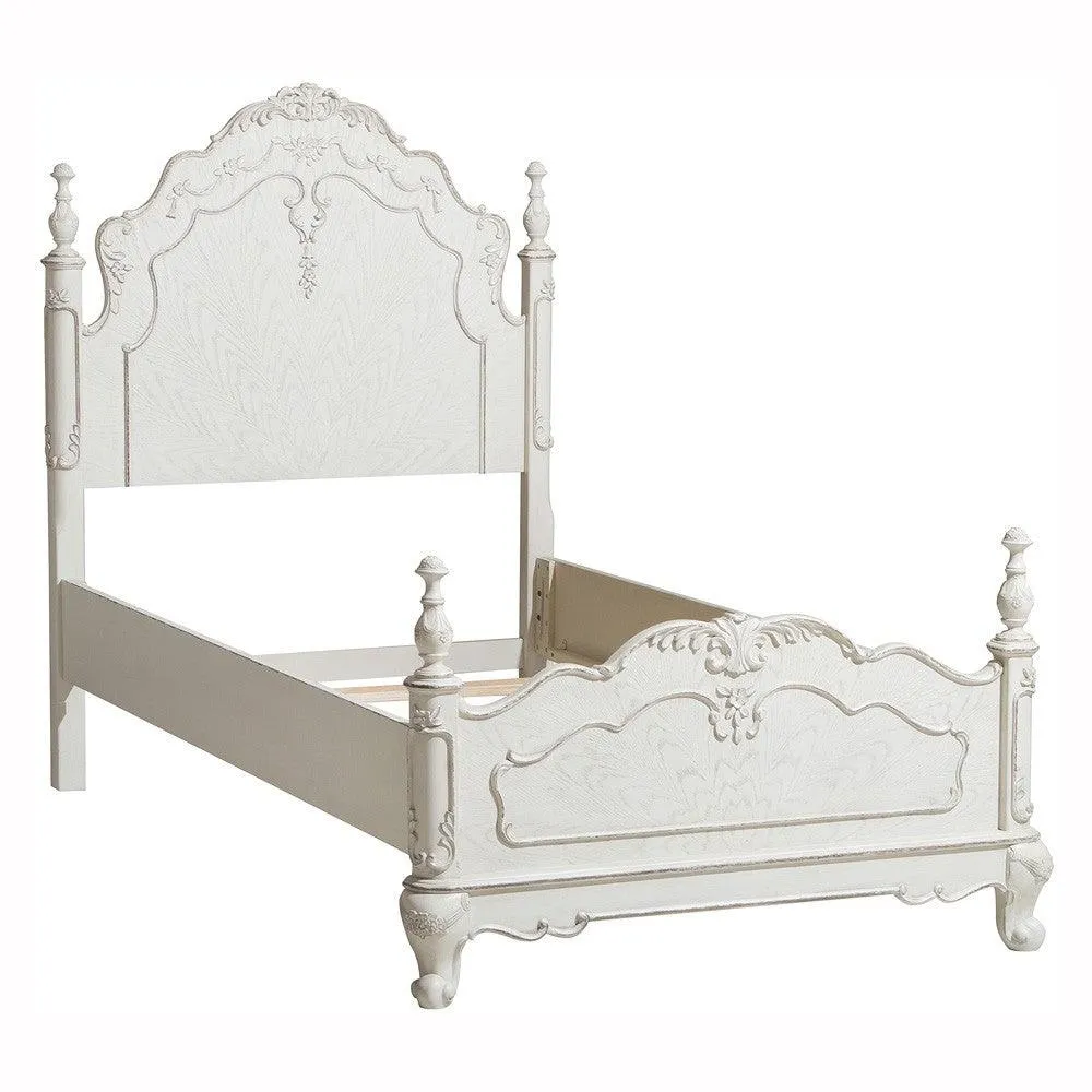 Cinderella Antique White Poster Youth Bedroom Set - Image 2
