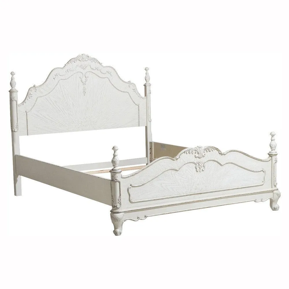 Cinderella Antique White Poster Youth Bedroom Set - Image 4