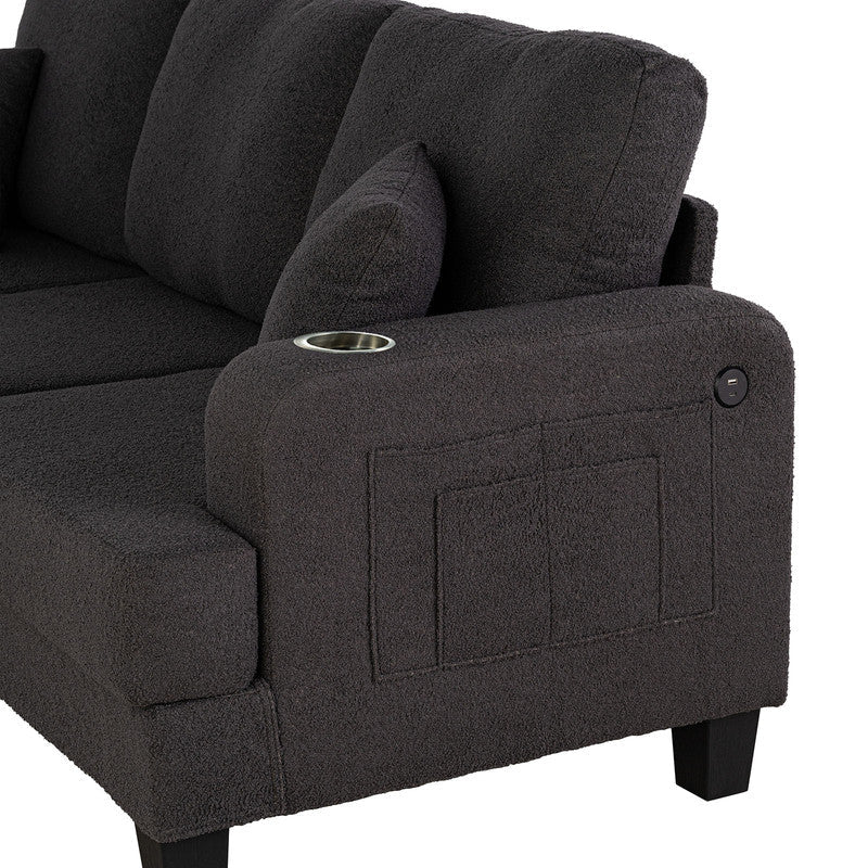 Cinderford Dark Gray Sofa & Loveseat - Image 2