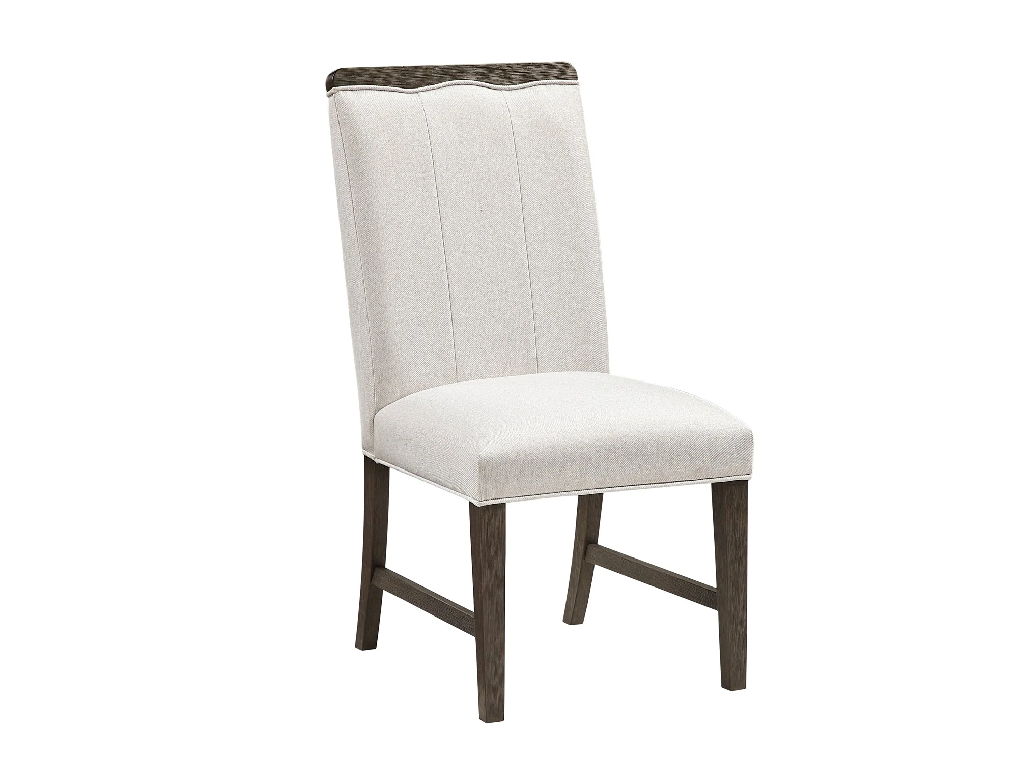 Clara Brown and Beige Wide Dining Chair (Set of 2) - Image 2