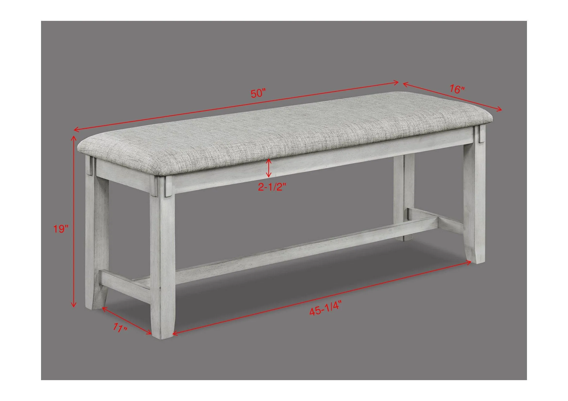 Clara Drift Wood Dining Bench - Image 3