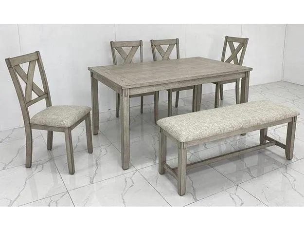 Clara Drift Wood Dining Bench - Image 4