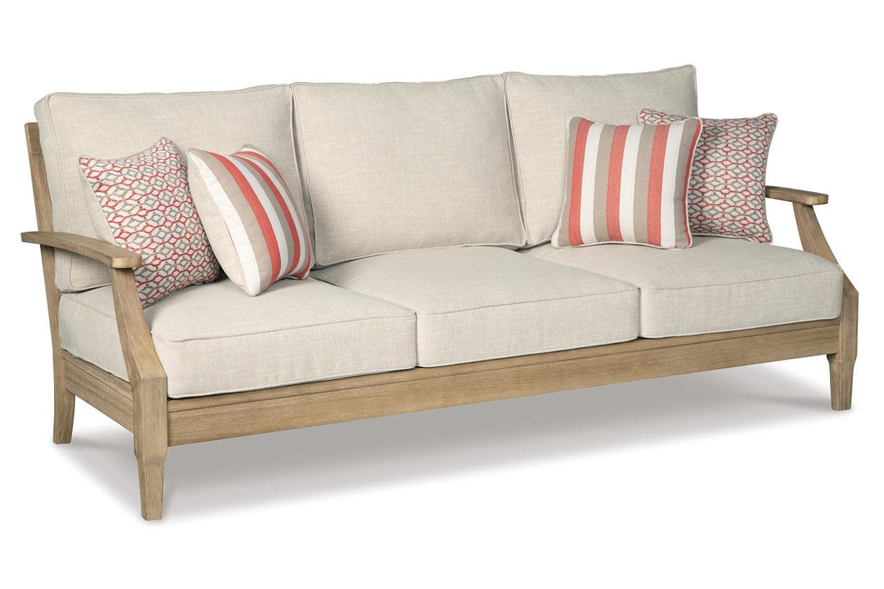 Clare View Beige Sofa with Cushion - Image 2