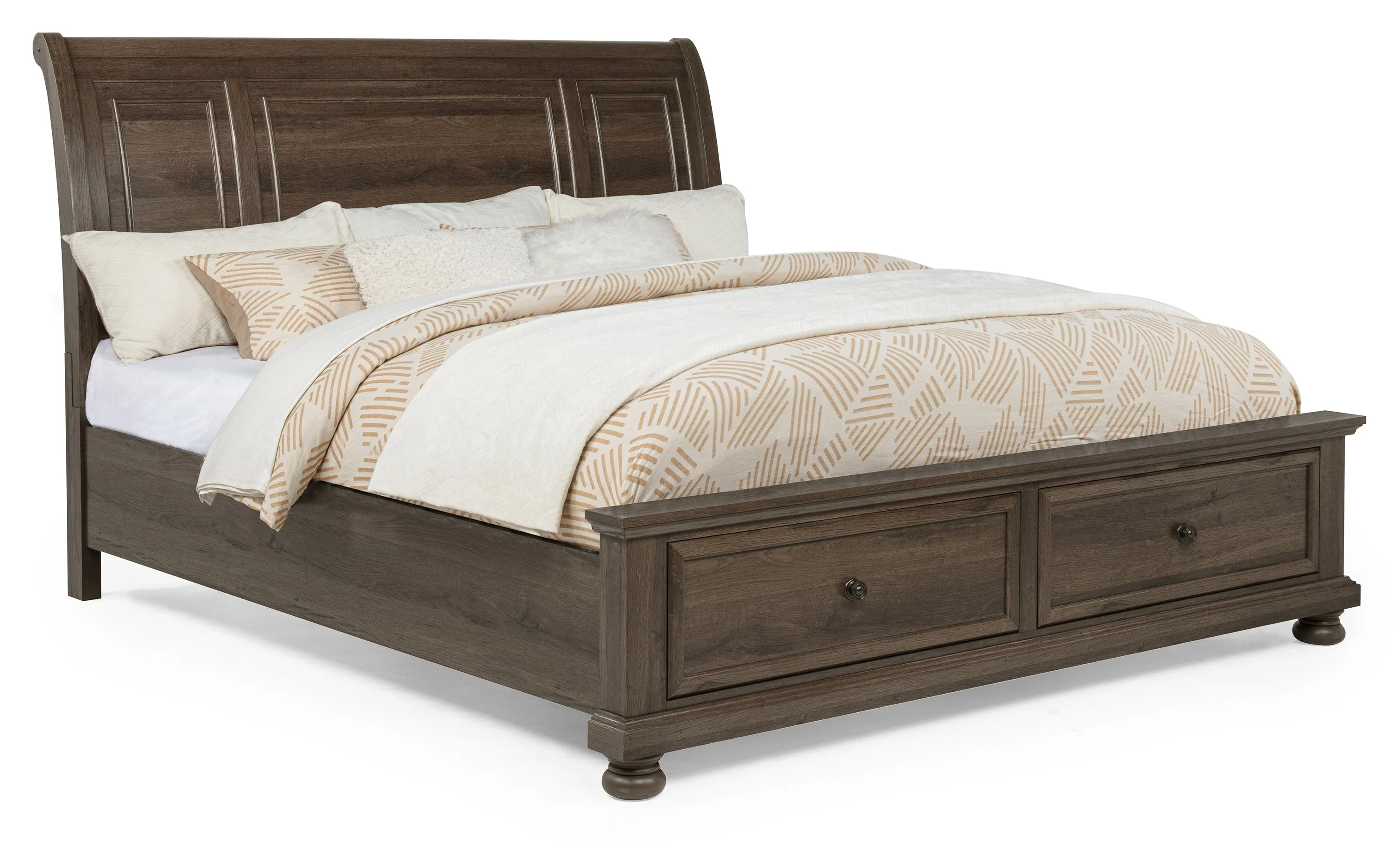 Claribelle Brown Storage Sleigh Bedroom Set - Image 2