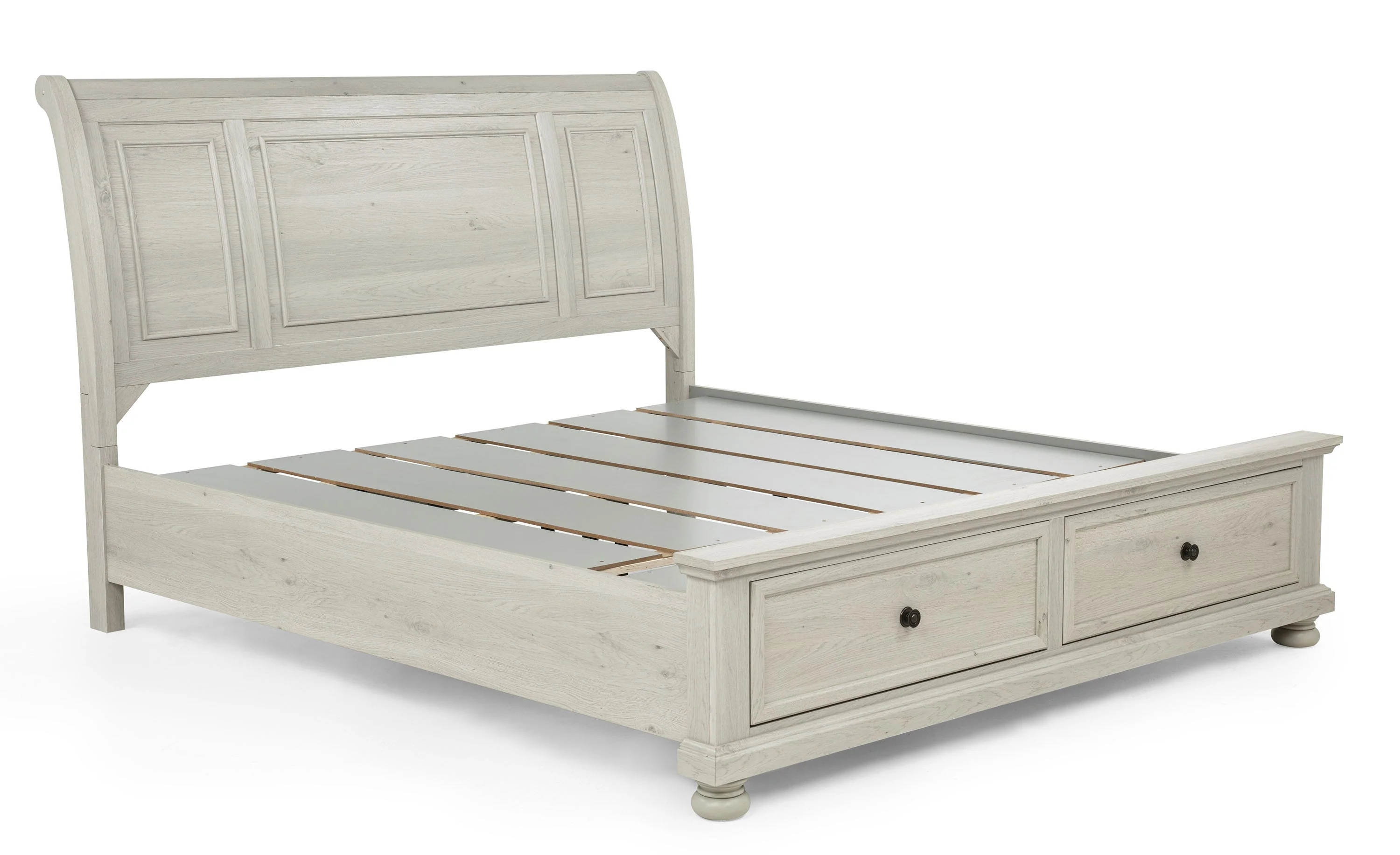 Claribelle White Queen Storage Sleigh Bed - Image 2
