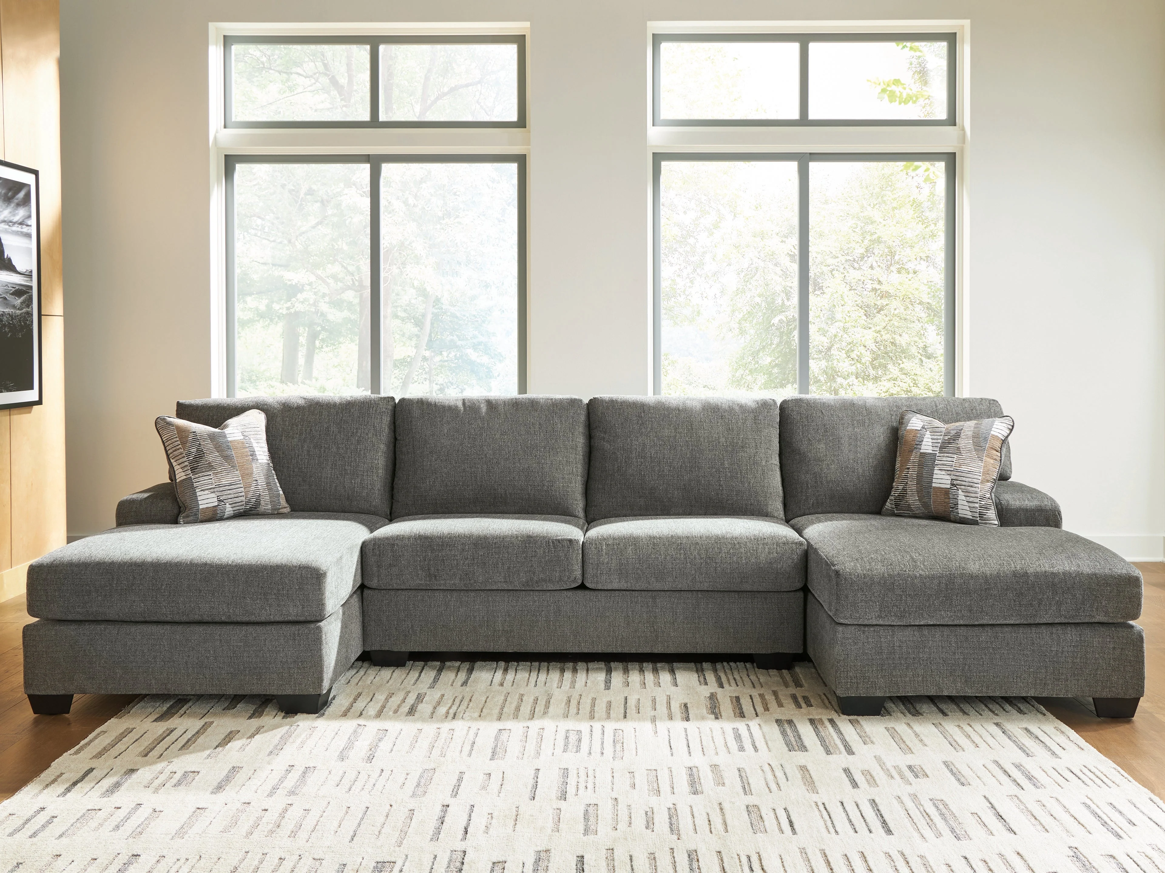 Clarington Greystone 3-Piece Double Chaise Sectional - Image 2