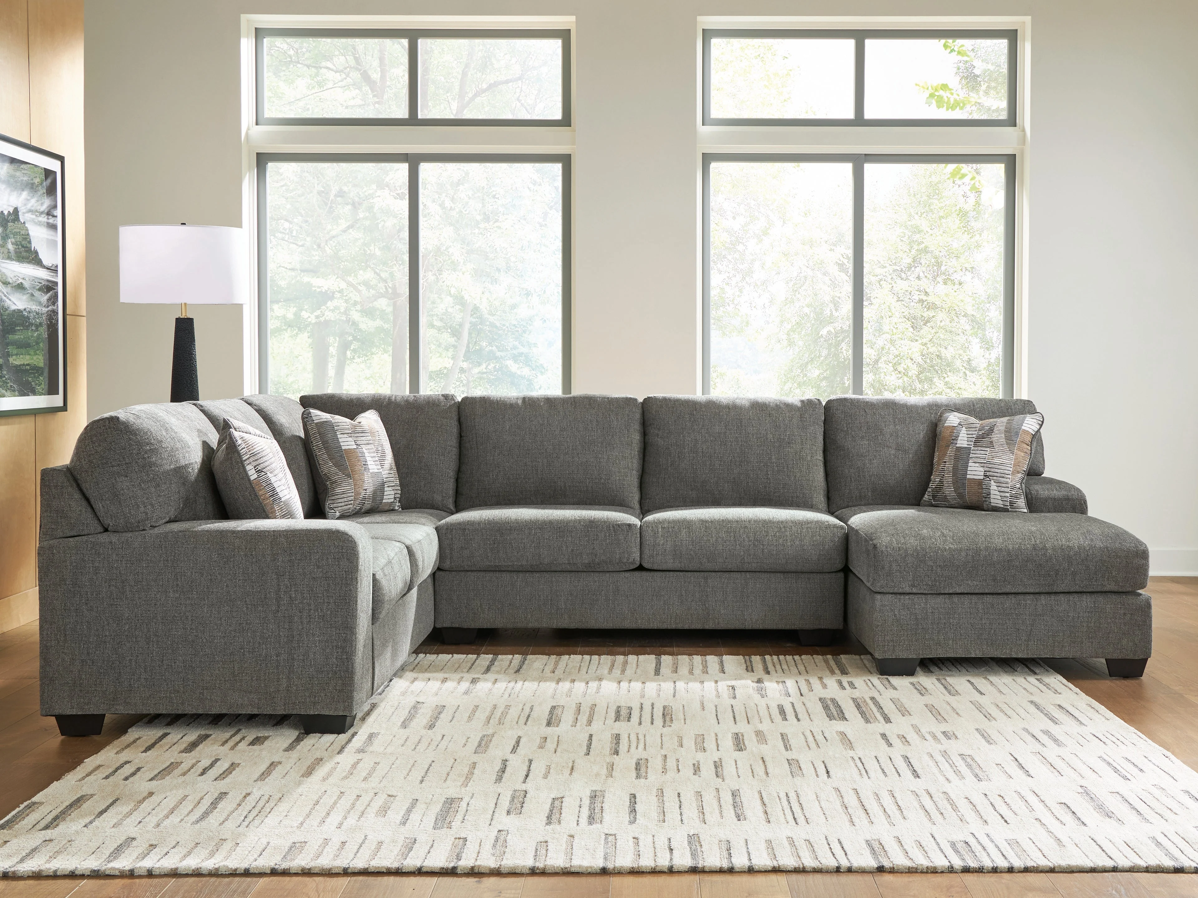 Clarington Greystone 3-Piece Sleeper Sectional with RAF Chaise - Image 2