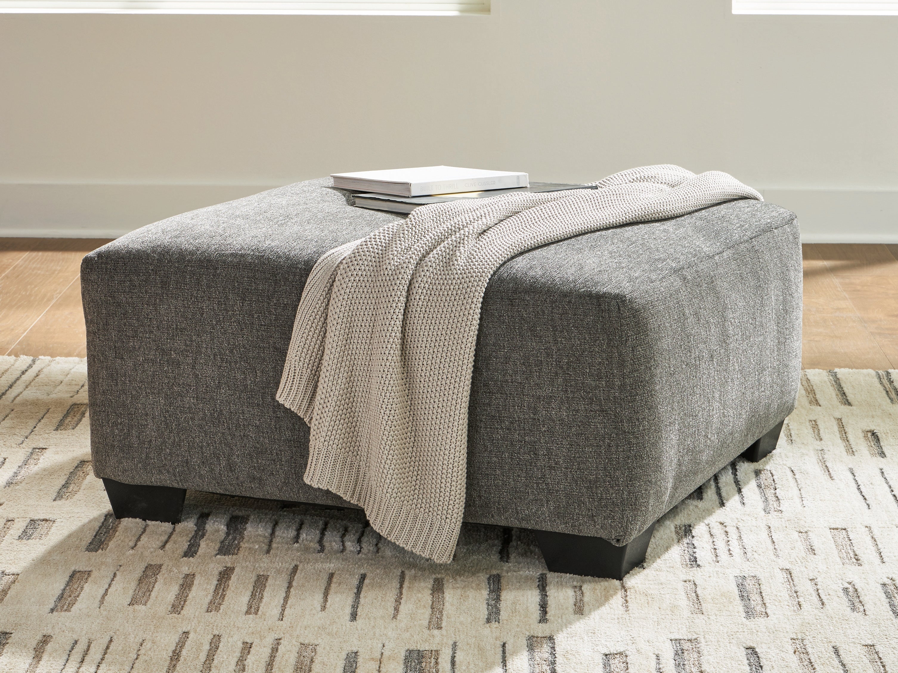 Clarington Greystone Oversized Accent Ottoman - Image 2