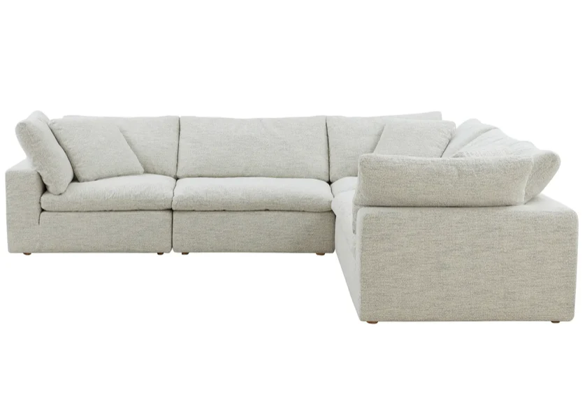 Clay Classic L-Shaped Modular Sectional Coastside Sand - Image 2