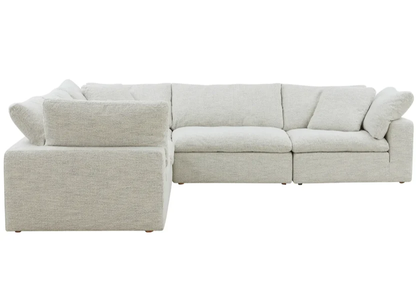 Clay Classic L-Shaped Modular Sectional Coastside Sand - Image 3