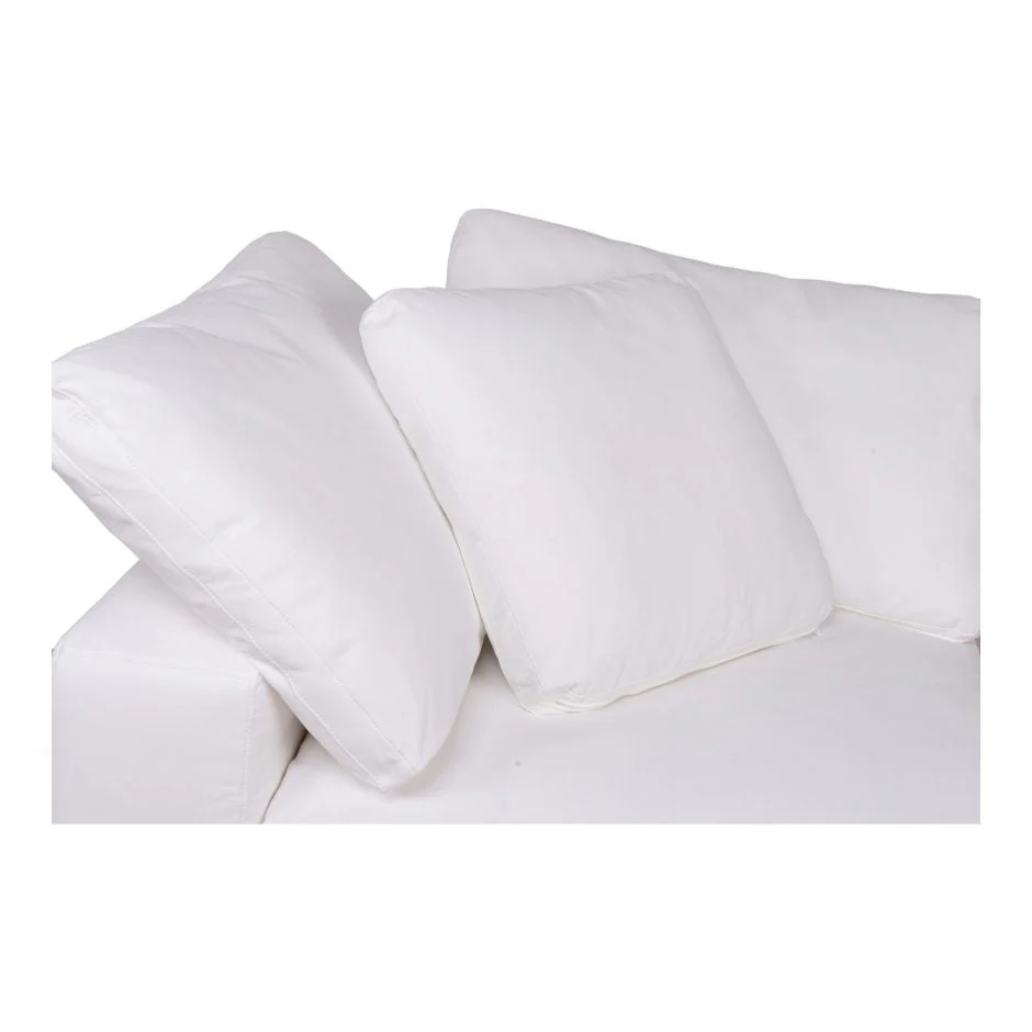 Clay Corner Chair Cream White - Image 3