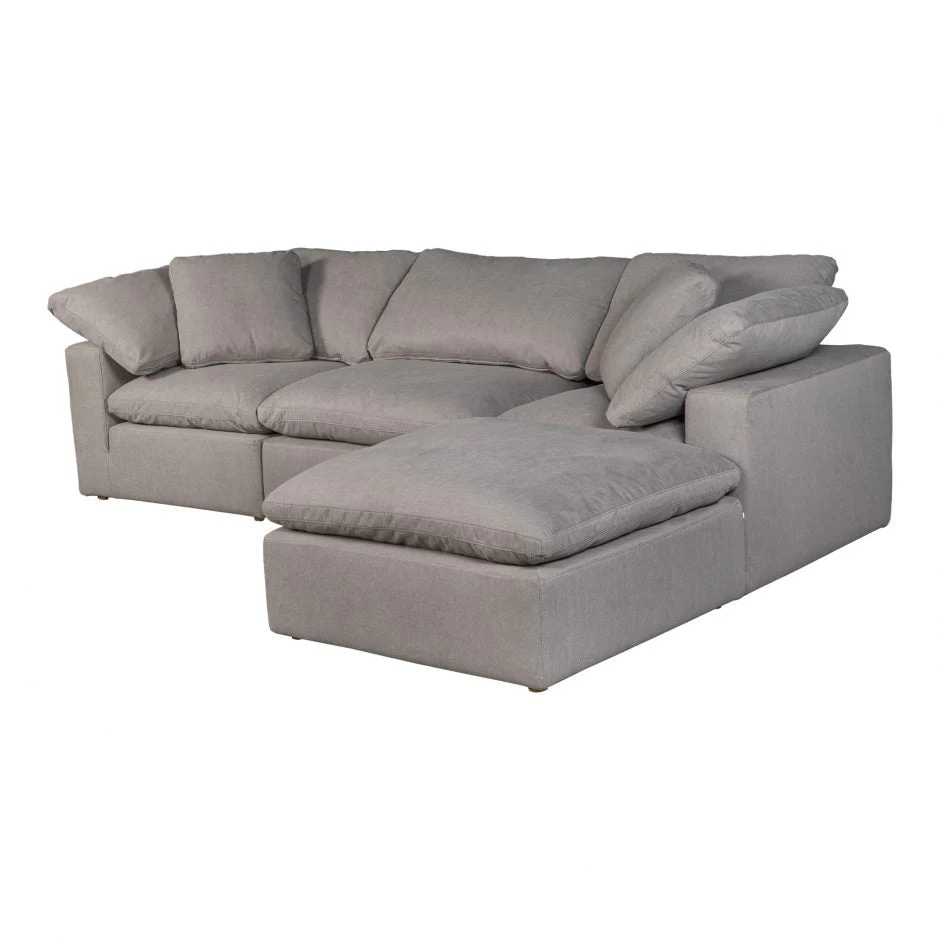 Clay Lounge Modular Sectional Light Grey - Image 2