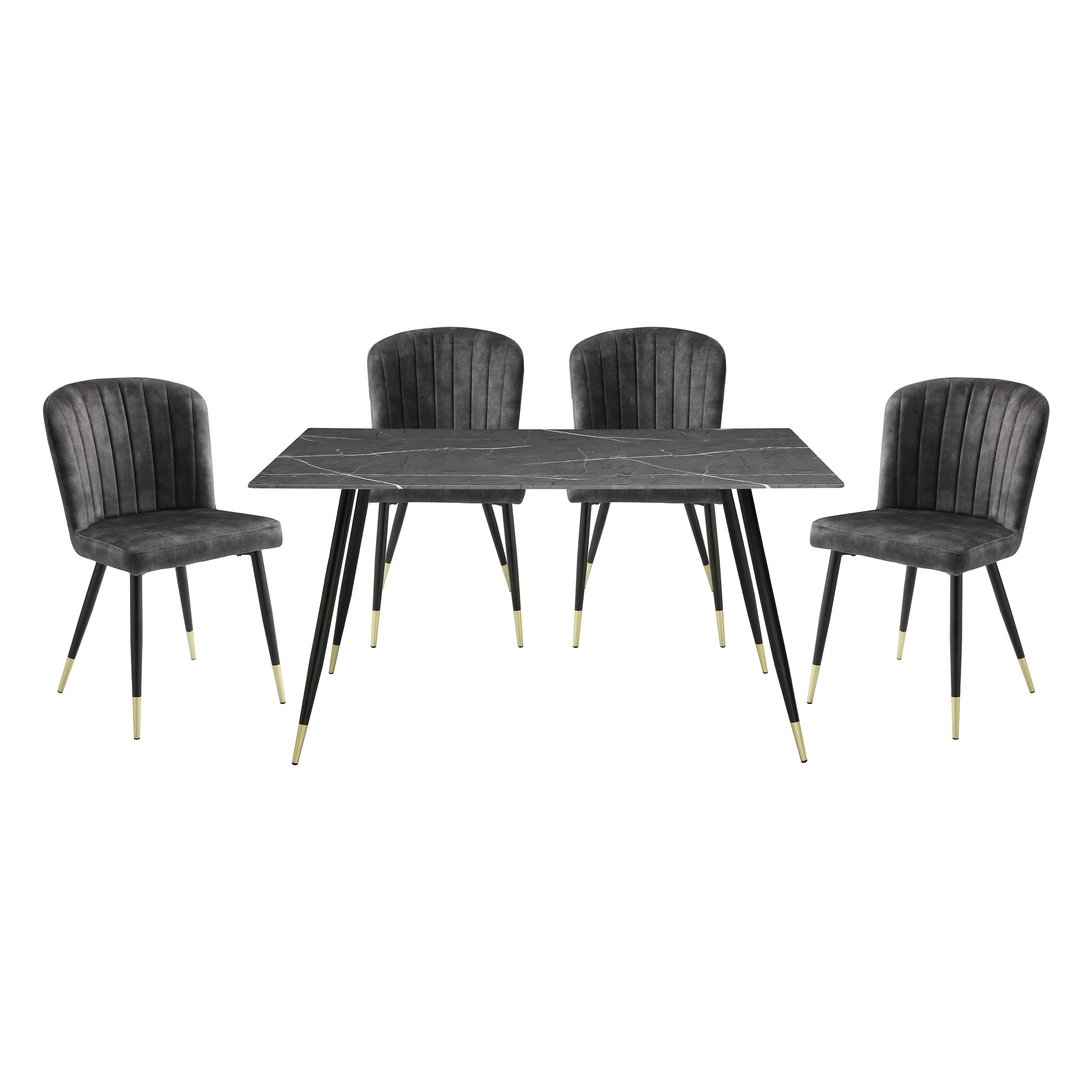 Clemente Gray Dining Set - Image 2