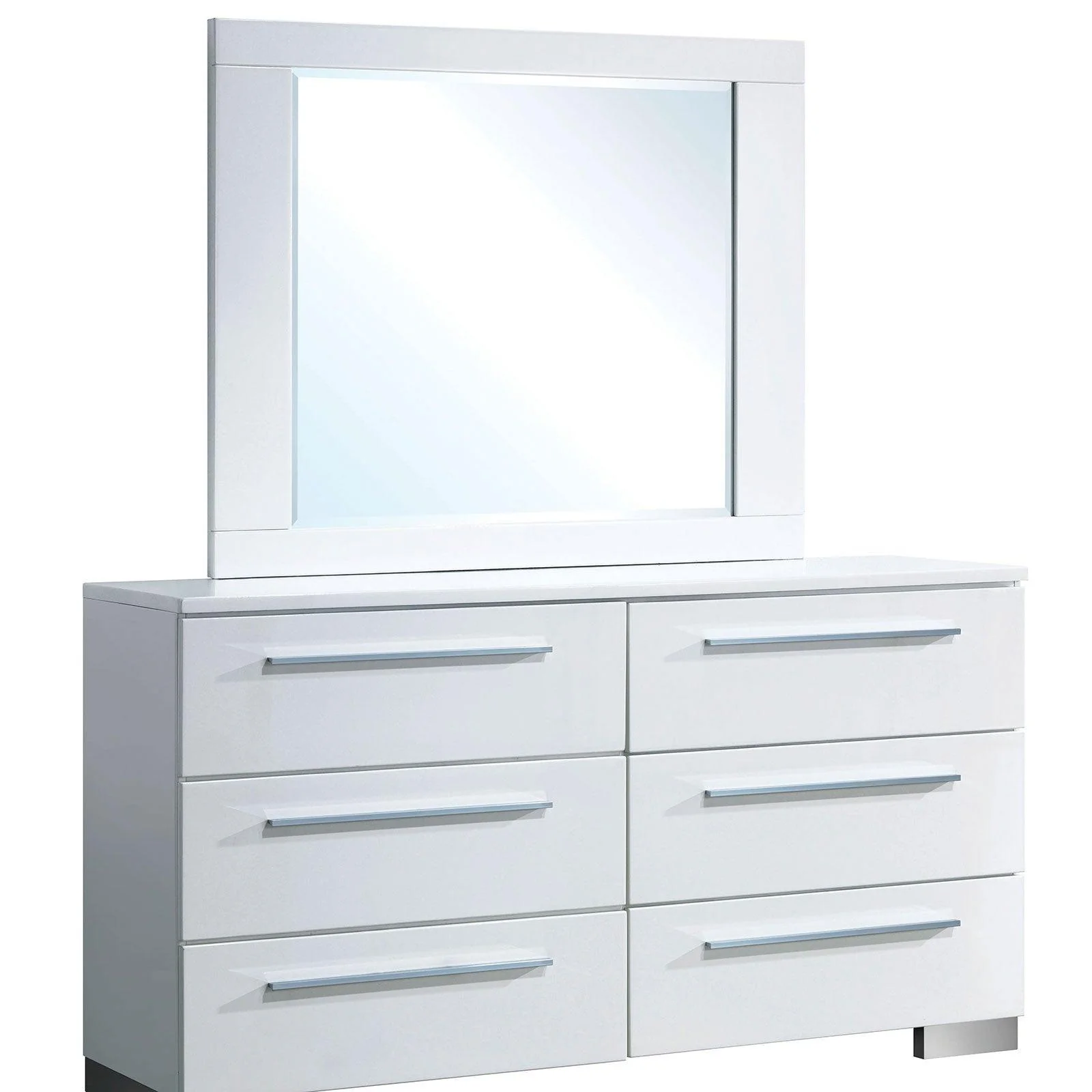 Clementine Glossy White Dresser - Image 3