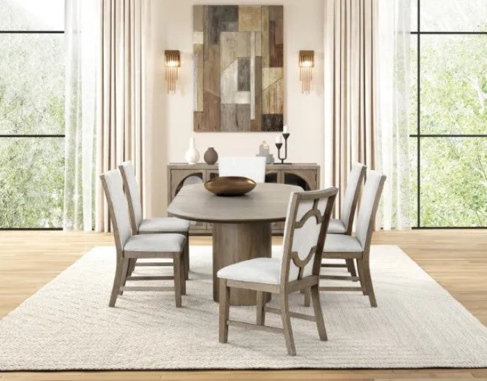 Clements Oak 7-Piece Dining Room Set - Image 2