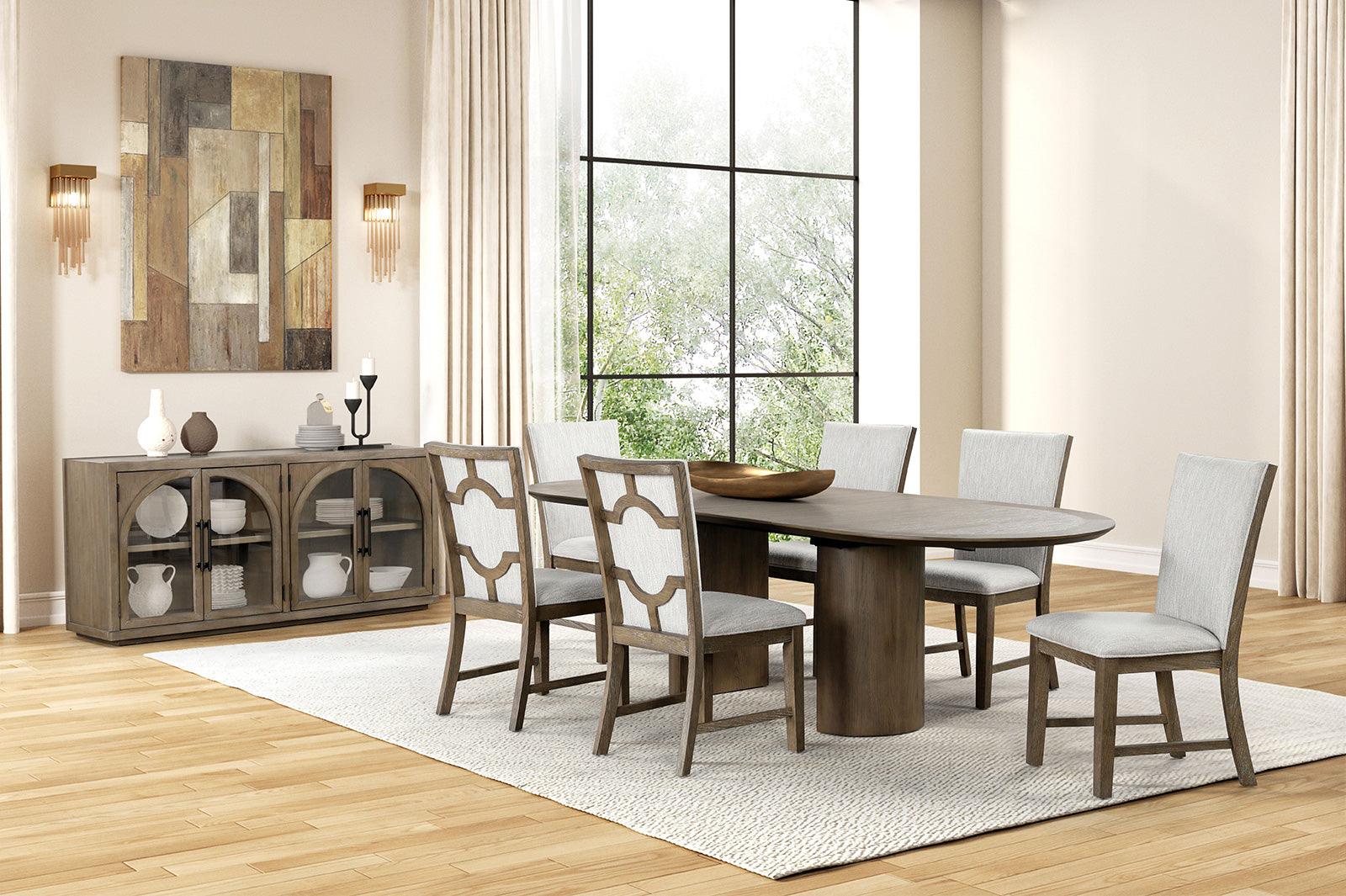 Clements Oak Uph Side Chair, Set of 2 - Image 3
