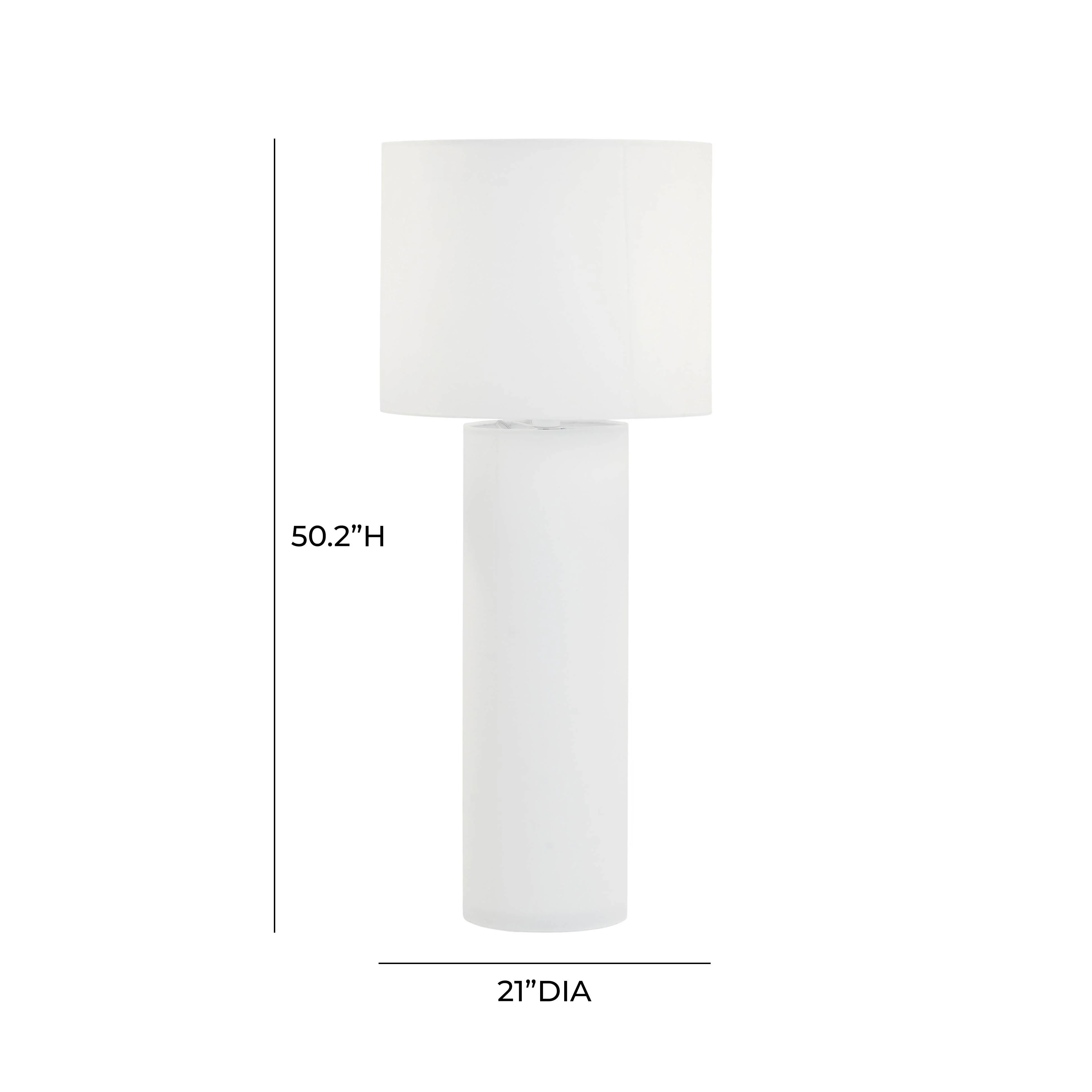 Cleopatra Cream Linen Floor Lamp - Image 4