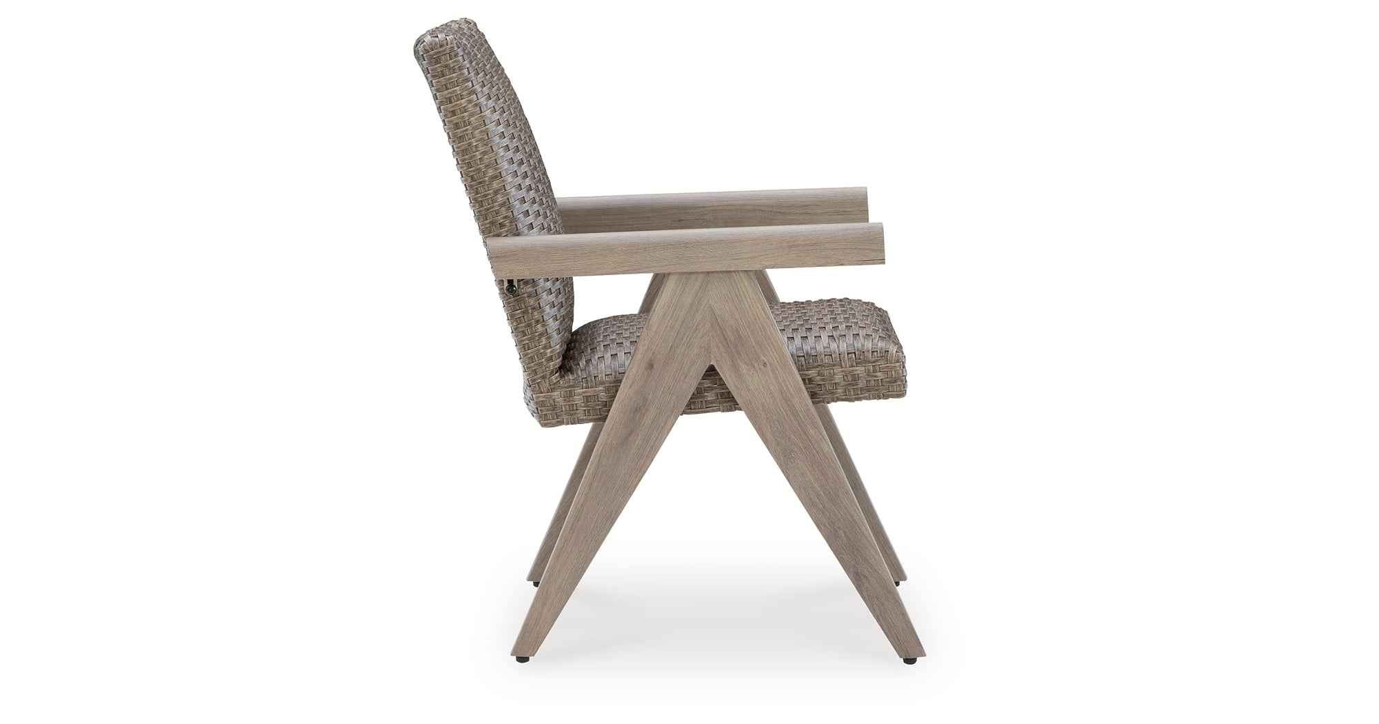 Cliff Trails Beige Outdoor Arm Chair - Image 13