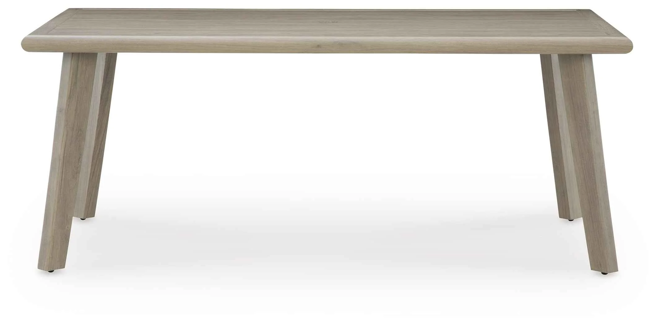 Cliff Trails Beige Outdoor Dining Table and 4 Arm Chairs - Image 6