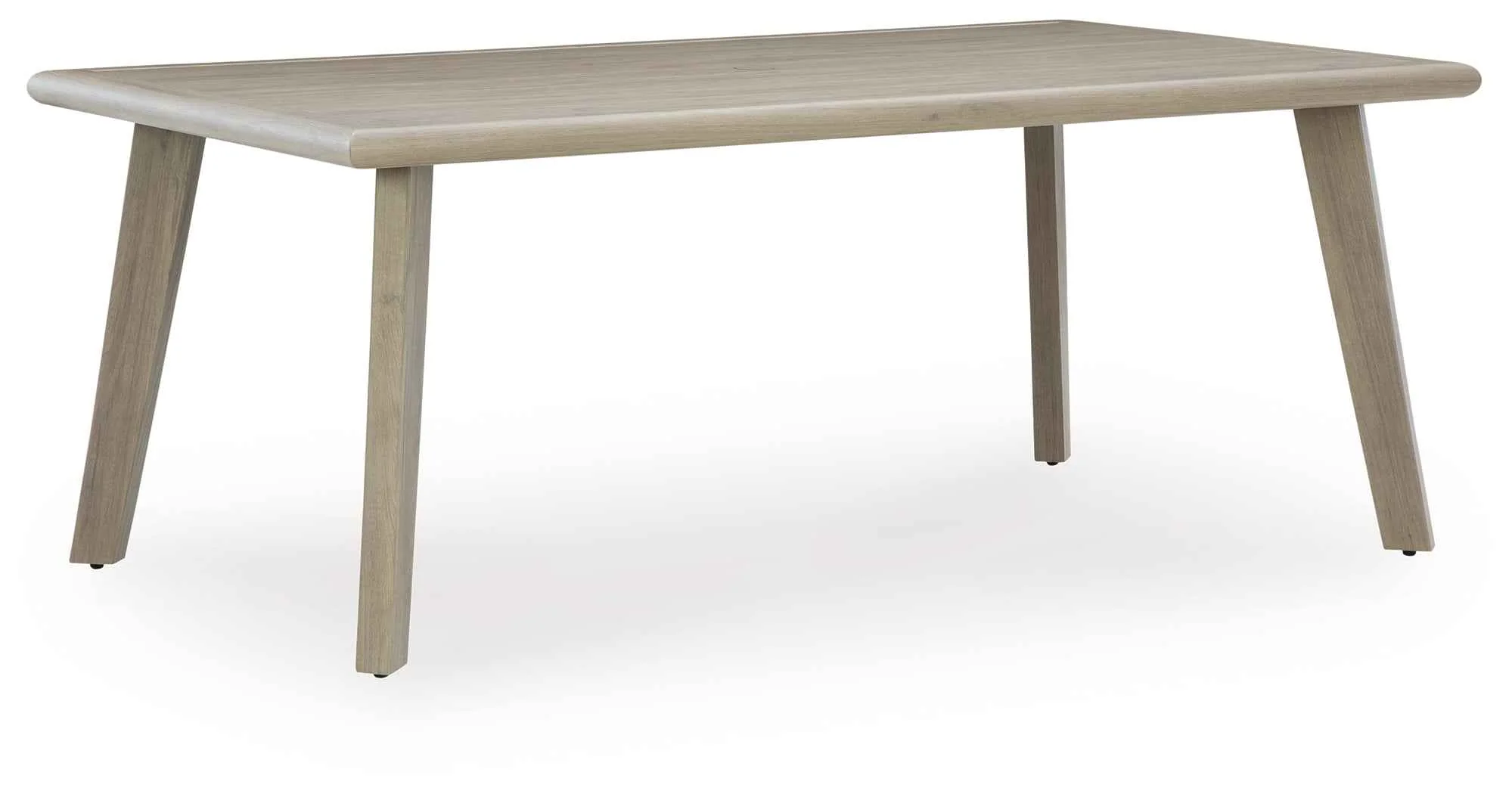 Cliff Trails Beige Outdoor Dining Table and 4 Arm Chairs - Image 7