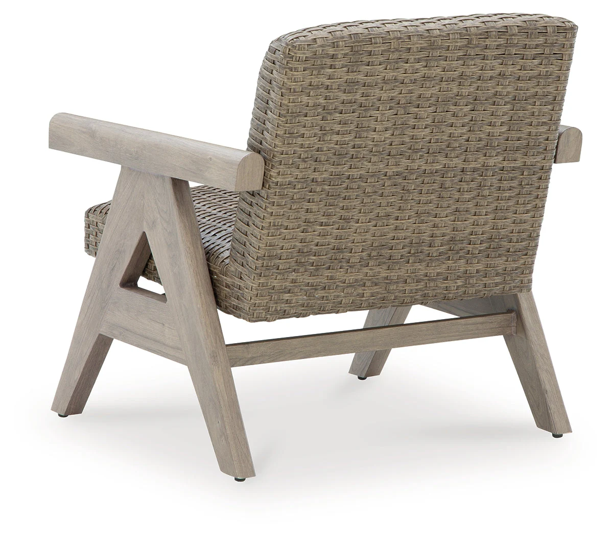 Cliff Trails Beige Outdoor Rocking Lounge Chair - Image 5