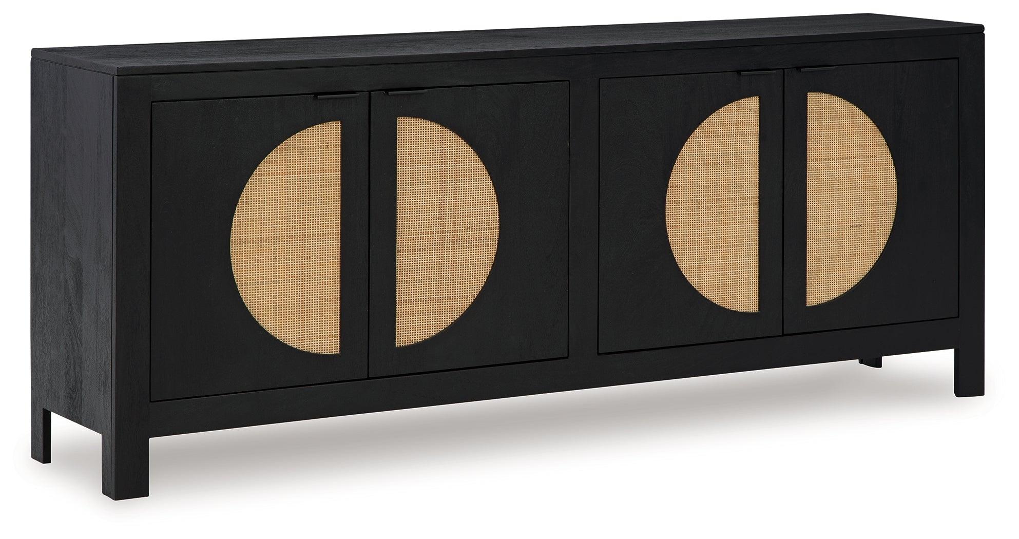 Cliffiings Black/Natural Accent Cabinet - Image 9