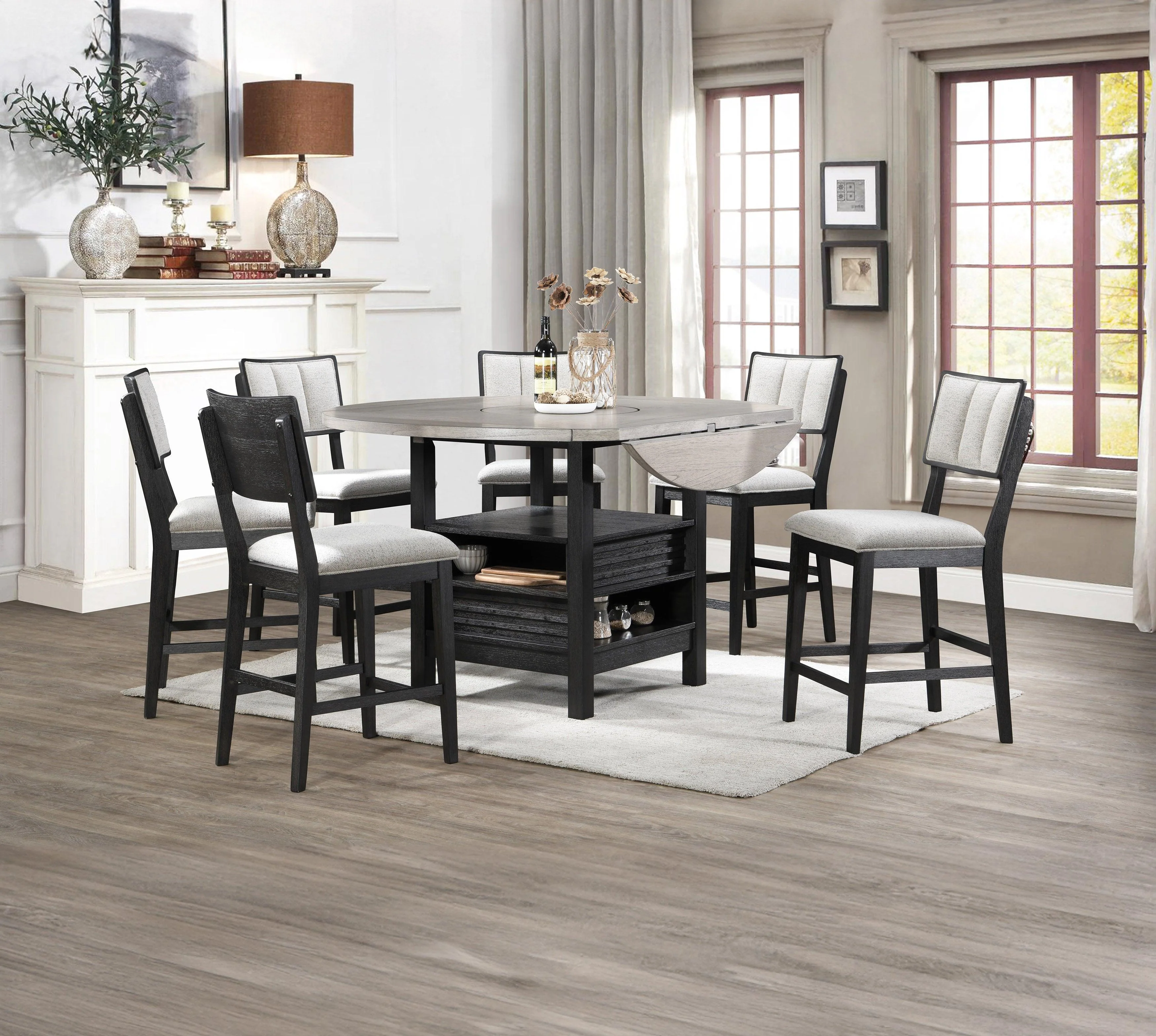 Cline Light Gray Counter Height Dining Chair, Set of 2 - Image 4