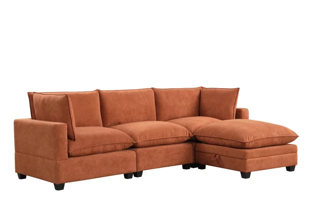Cloud Rust Modular Performance Fabric Sectional - Image 2