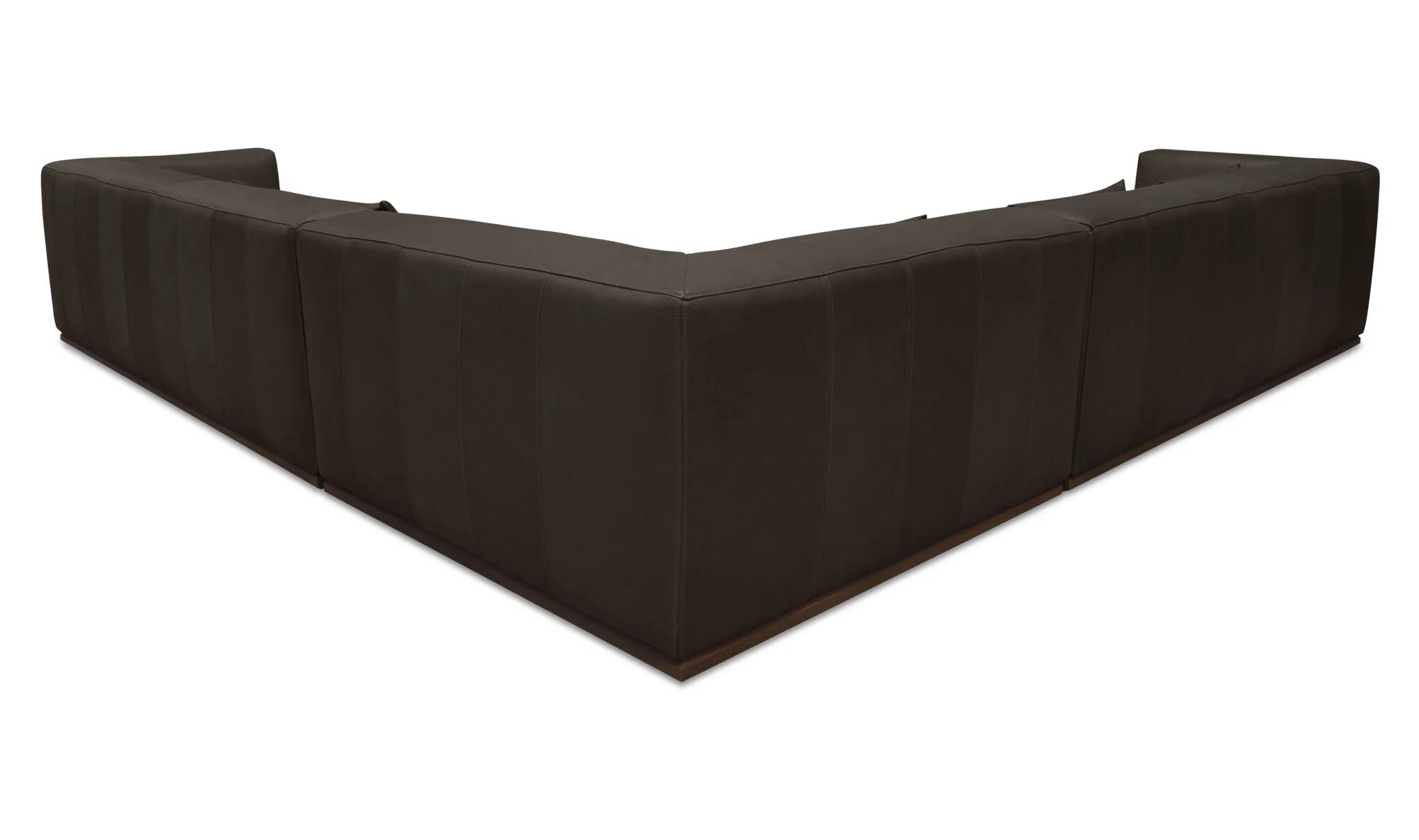 Clove L-Shaped Sectional Deep Brown - Image 3