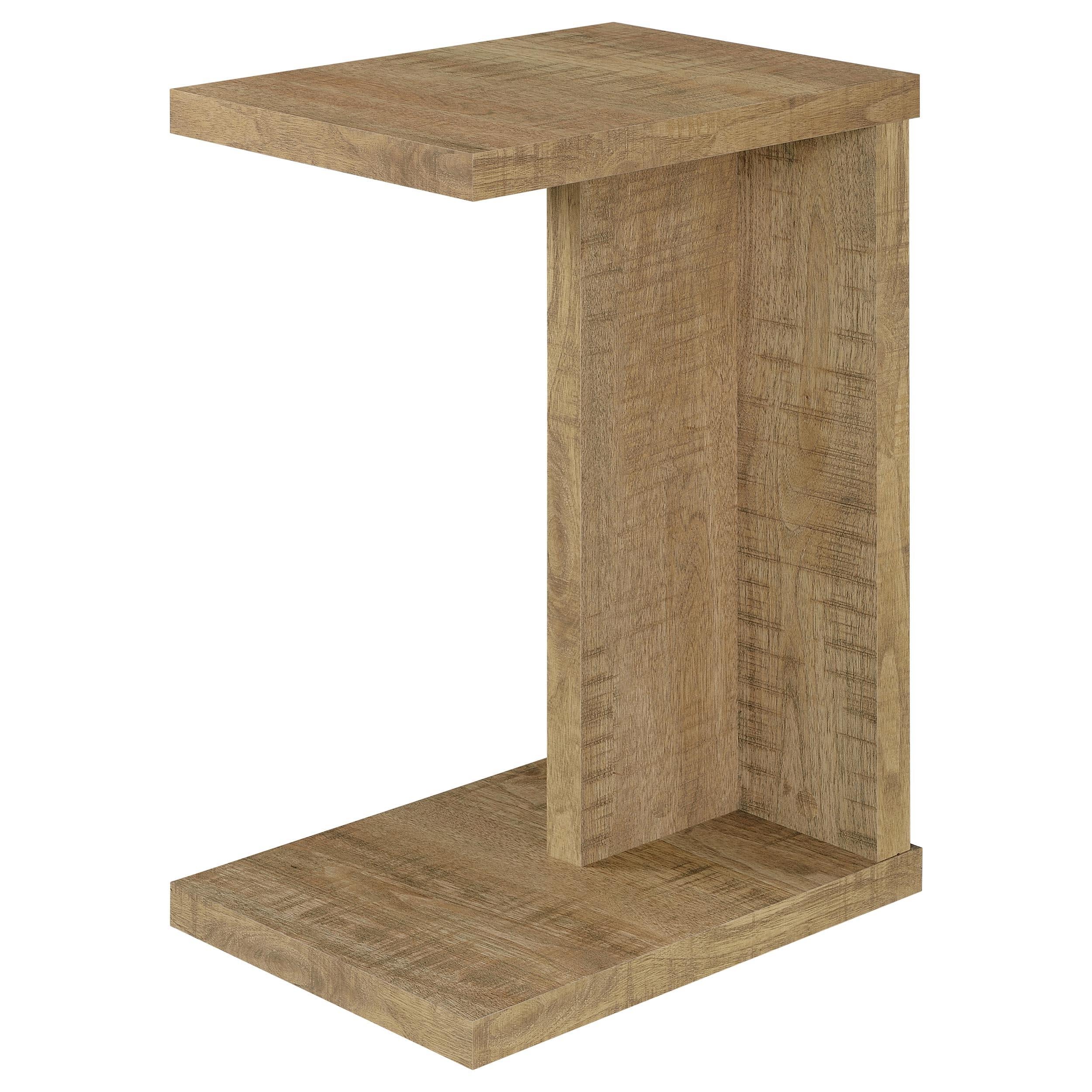 Clower Mango Engineered Wood C-Shaped Sofa Side Table - Image 4