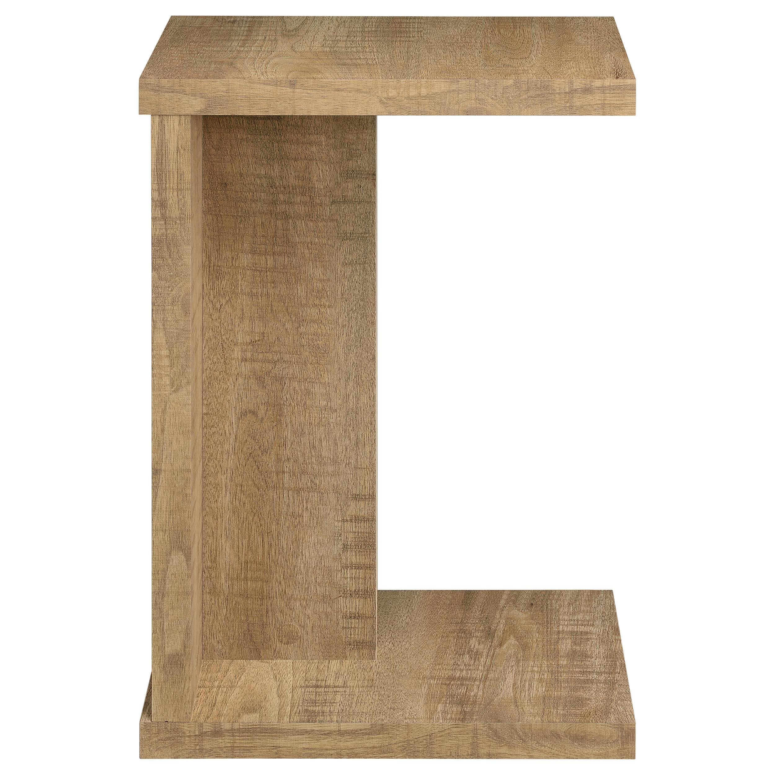 Clower Mango Engineered Wood C-Shaped Sofa Side Table - Image 8