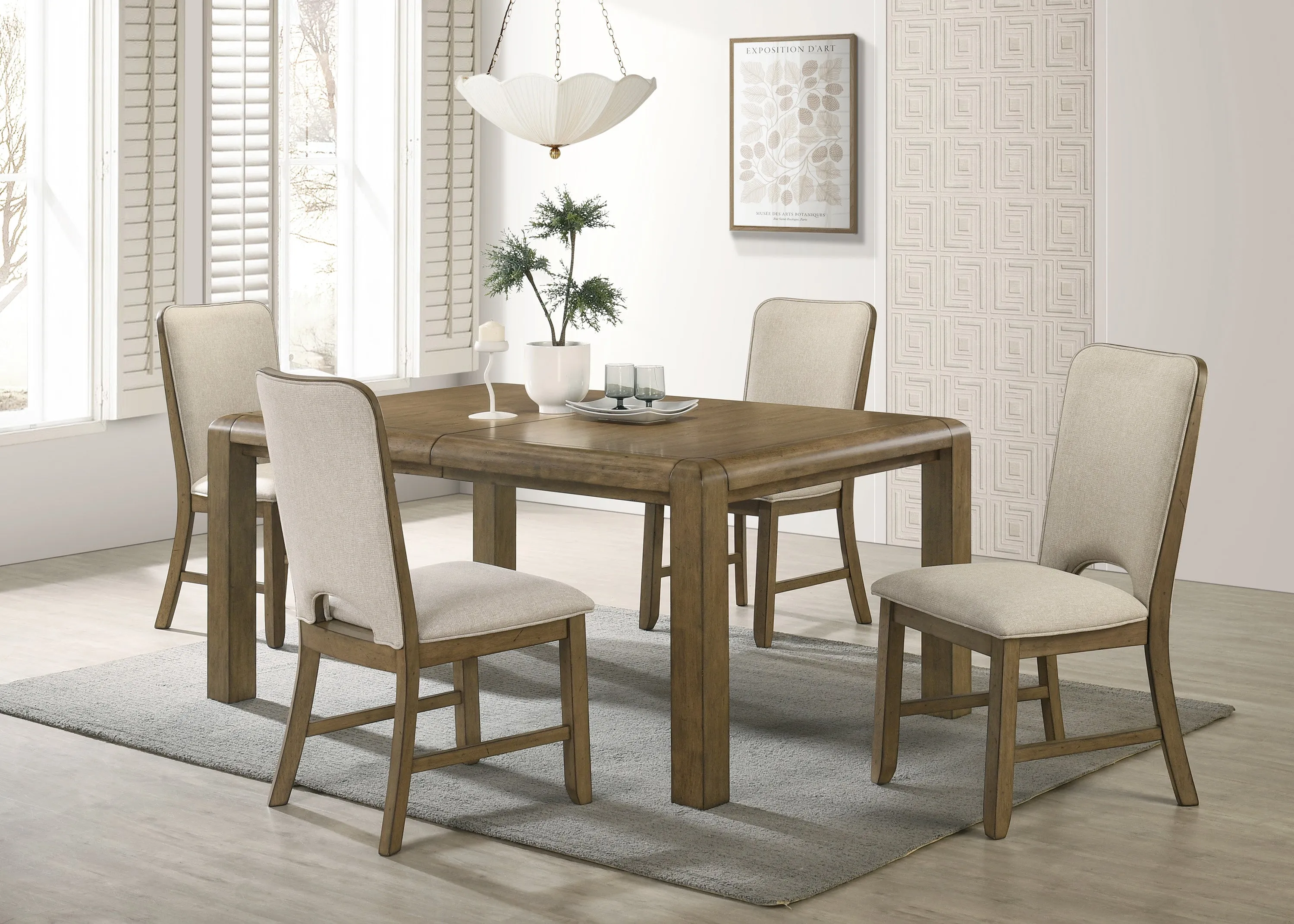 Cockrell Brown/Beige Side Chair (Set of 2) - Image 4