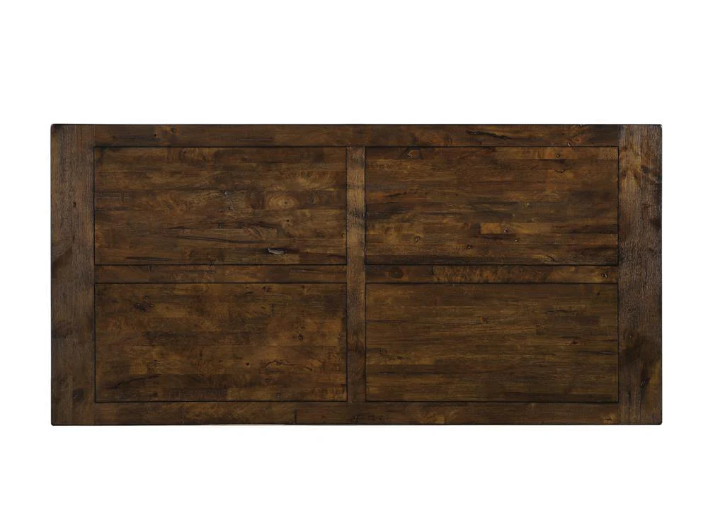 Coleman Rustic Golden Brown Rectangular Dining Table - Image 5