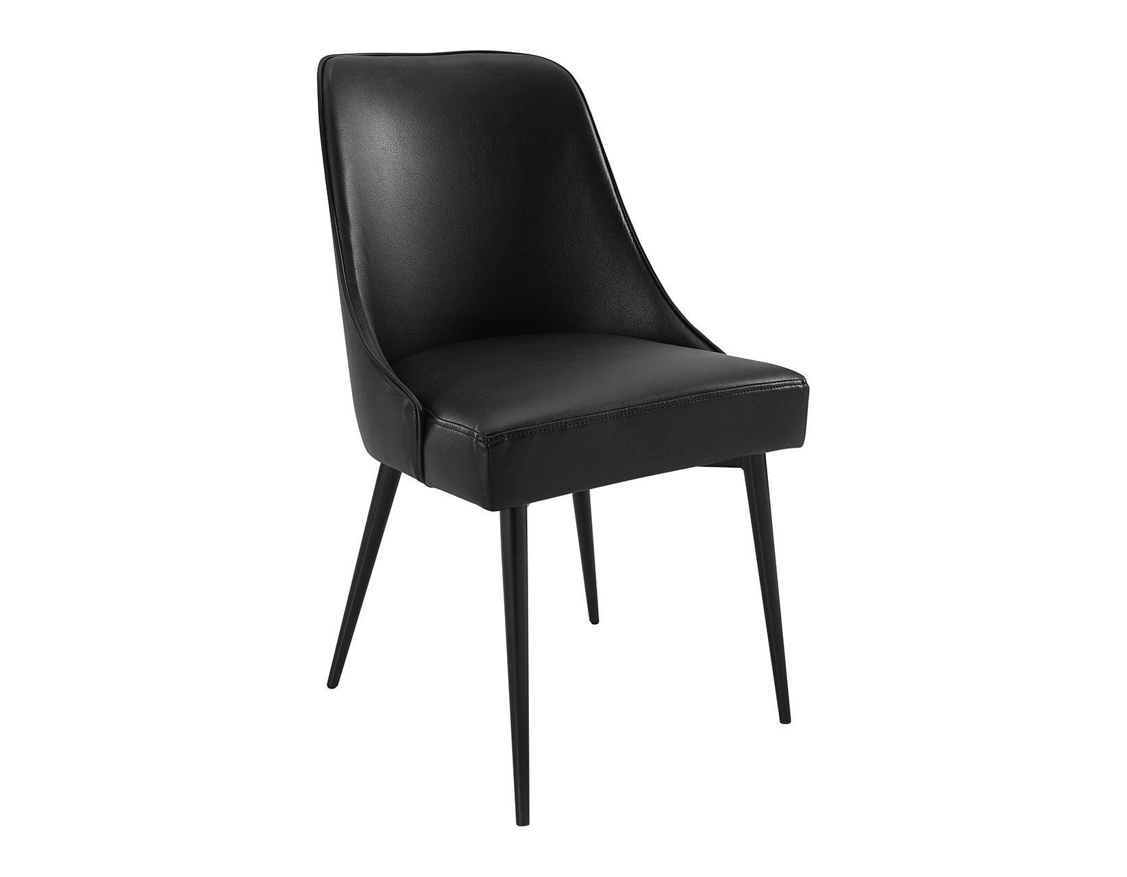 Colfax, Black Leatherette Side Chair, Set of 2 - Image 2