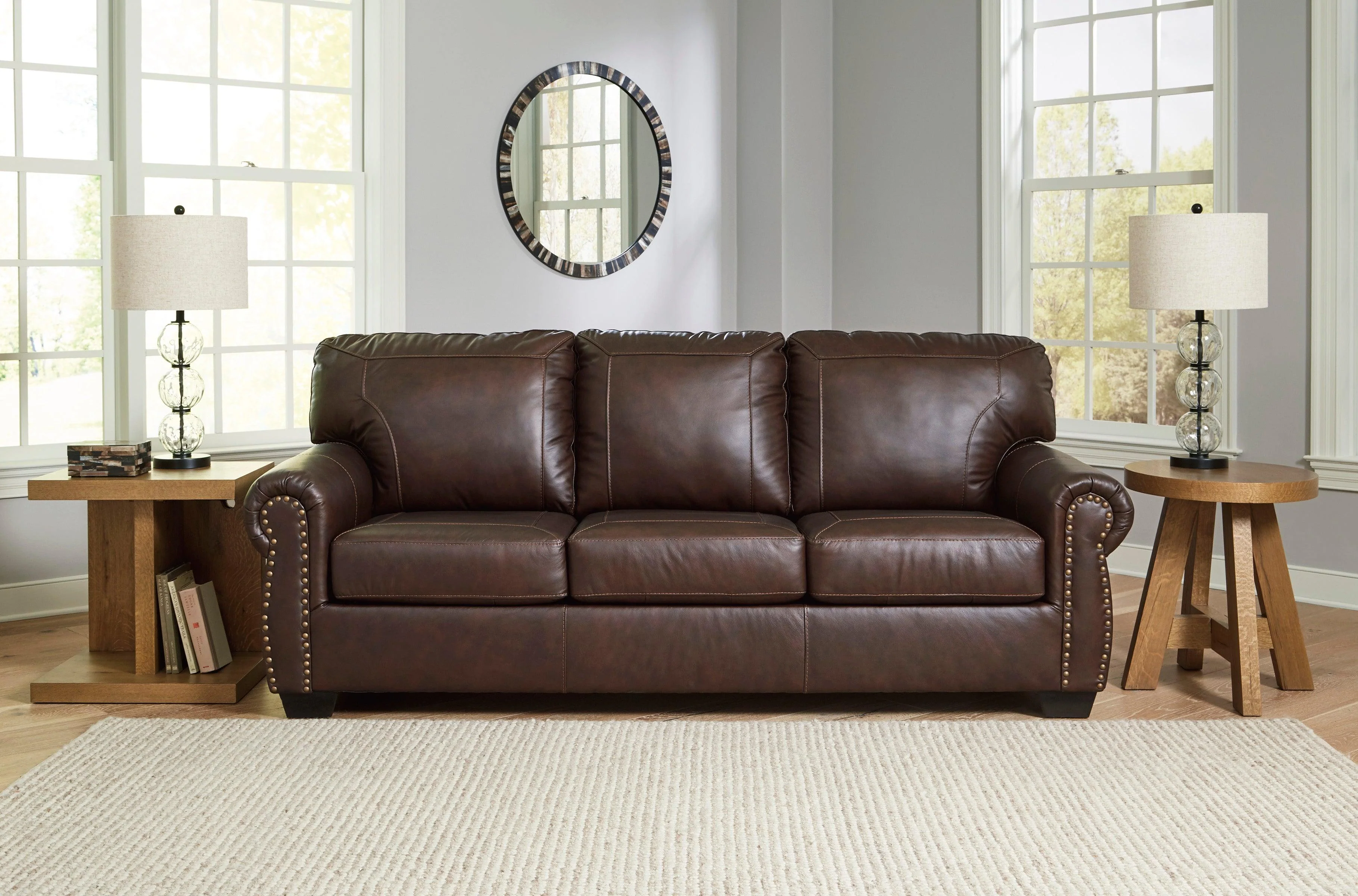 Colleton Dark Brown Leather Living Room Set - Image 6