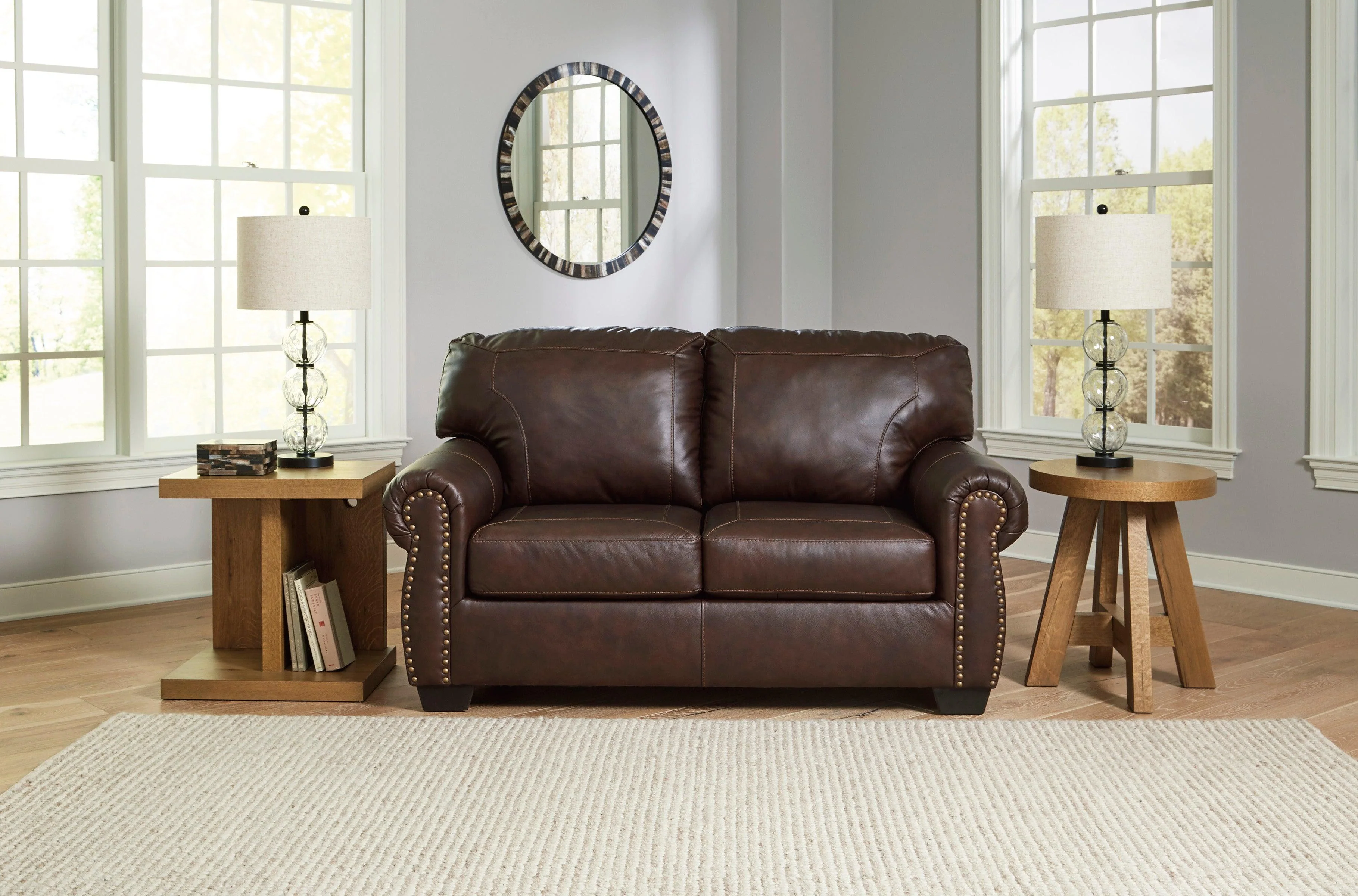 Colleton Dark Brown Leather Living Room Set - Image 7