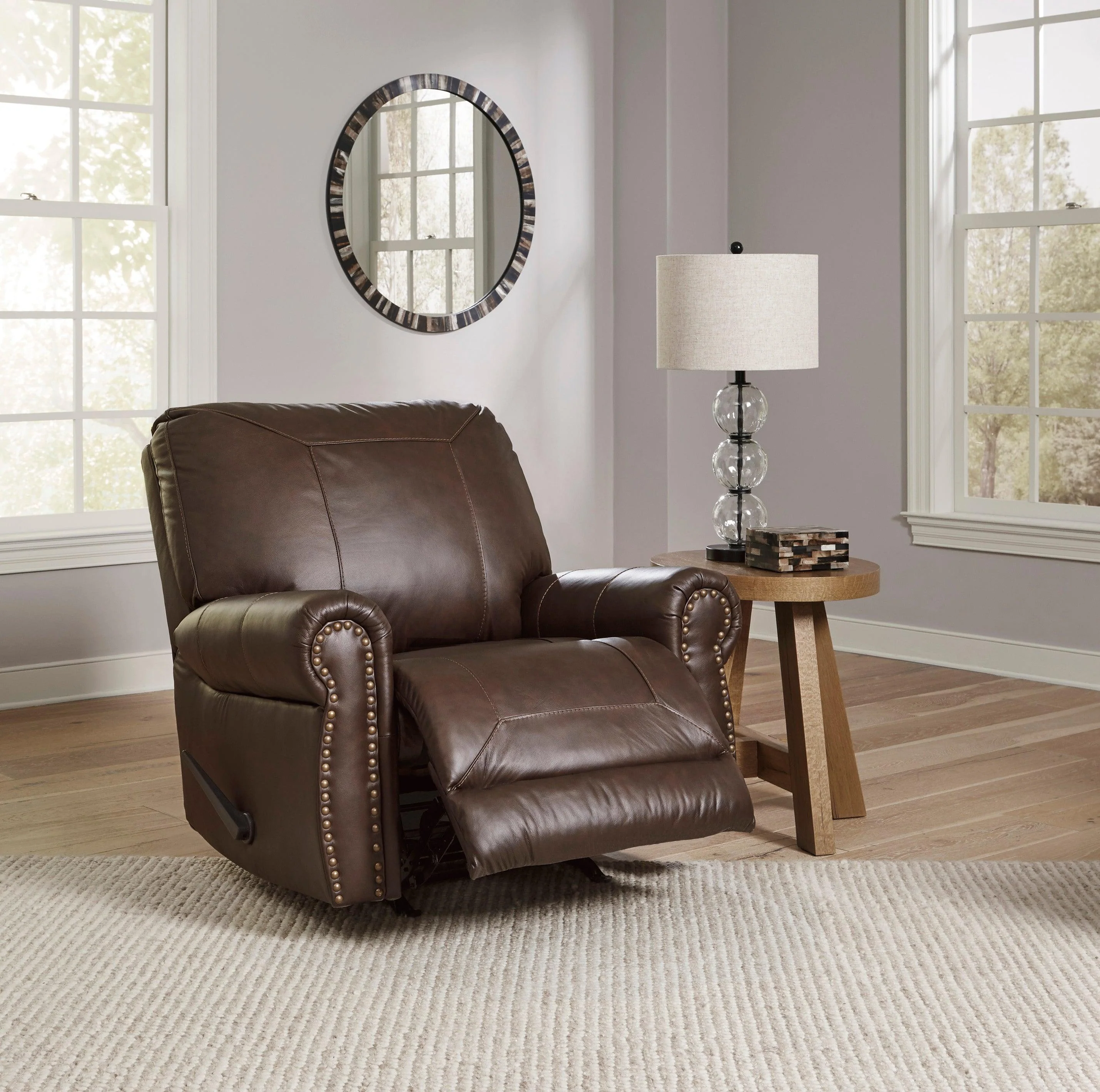 Colleton Dark Brown Leather Living Room Set - Image 8