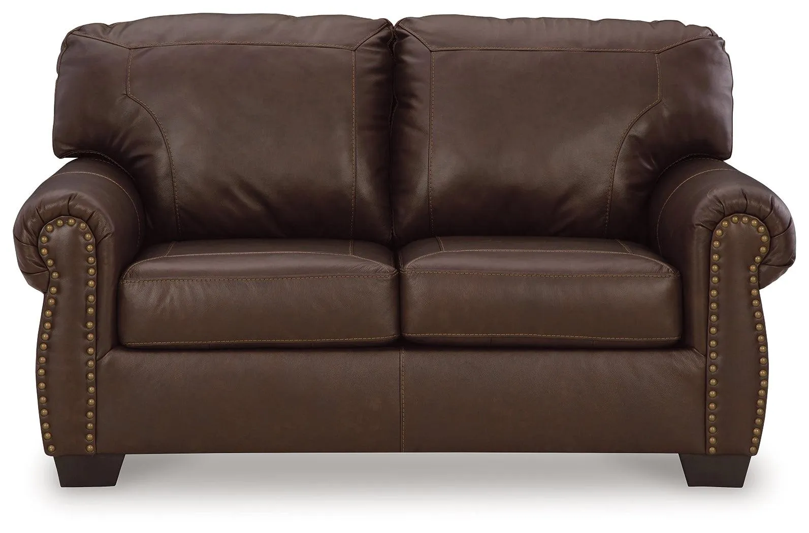 Colleton Dark Brown Loveseat - Image 6