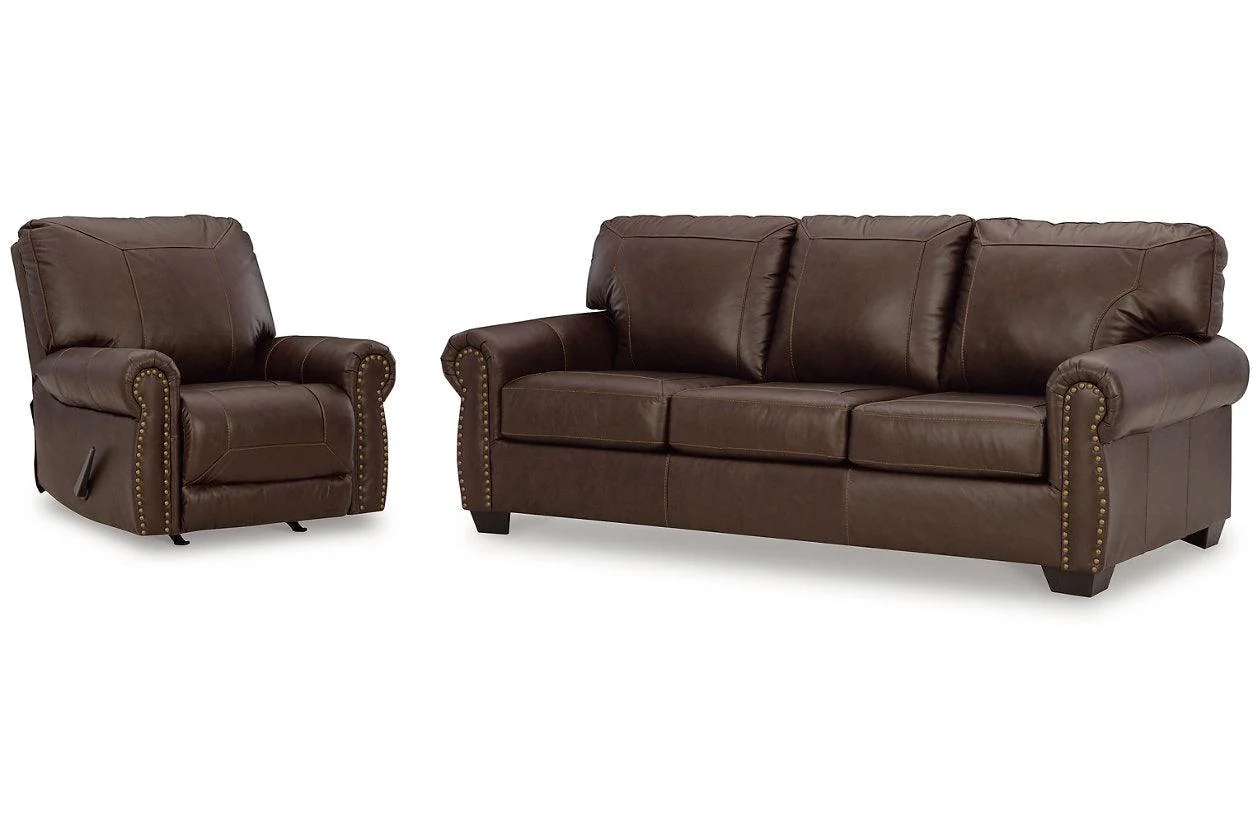 Colleton Dark Brown Sofa and Recliner - Image 15