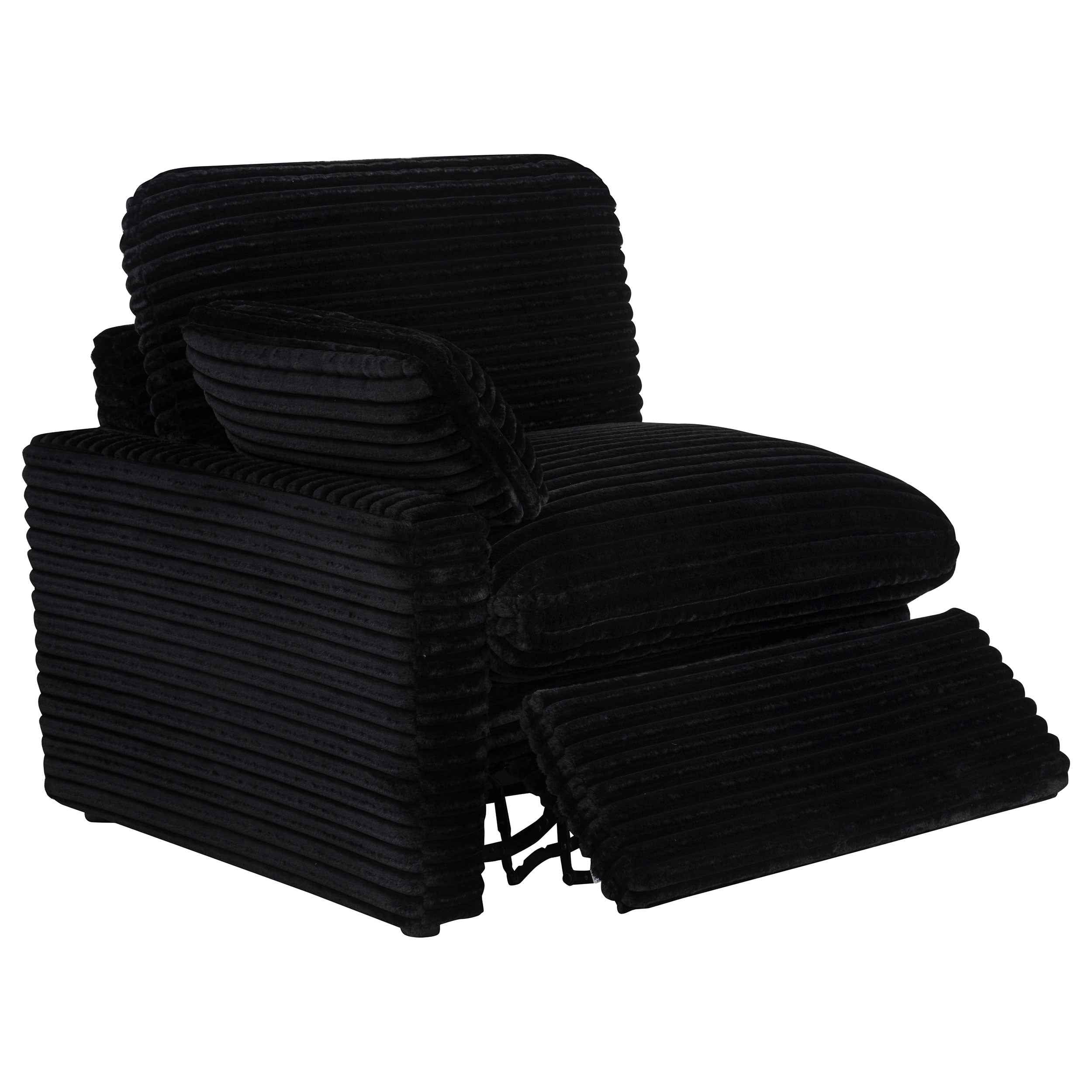 Collins Black 5-Piece Power Reclining Home Theater Seating - Image 7
