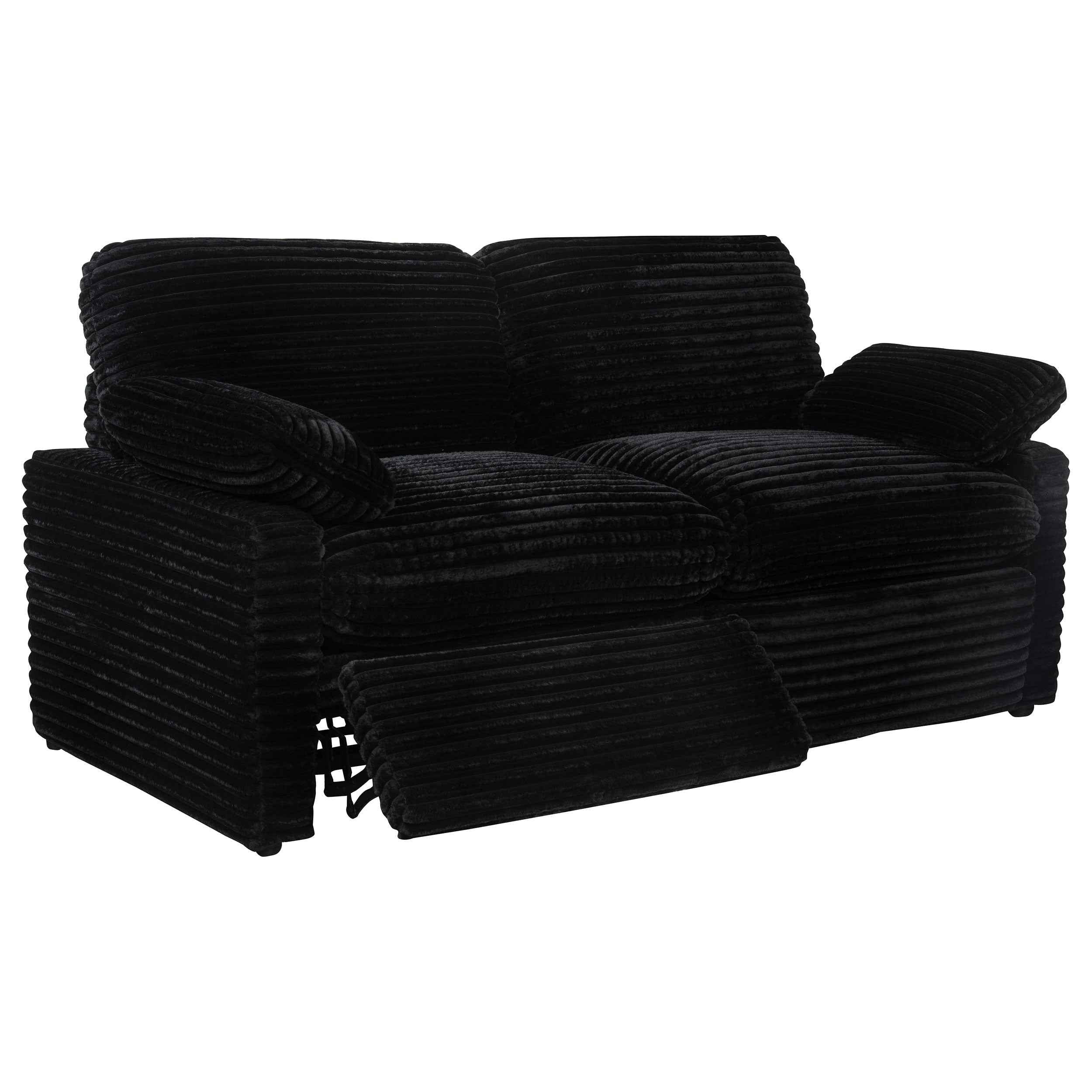 Collins Black Modular Power Loveseat - Image 2