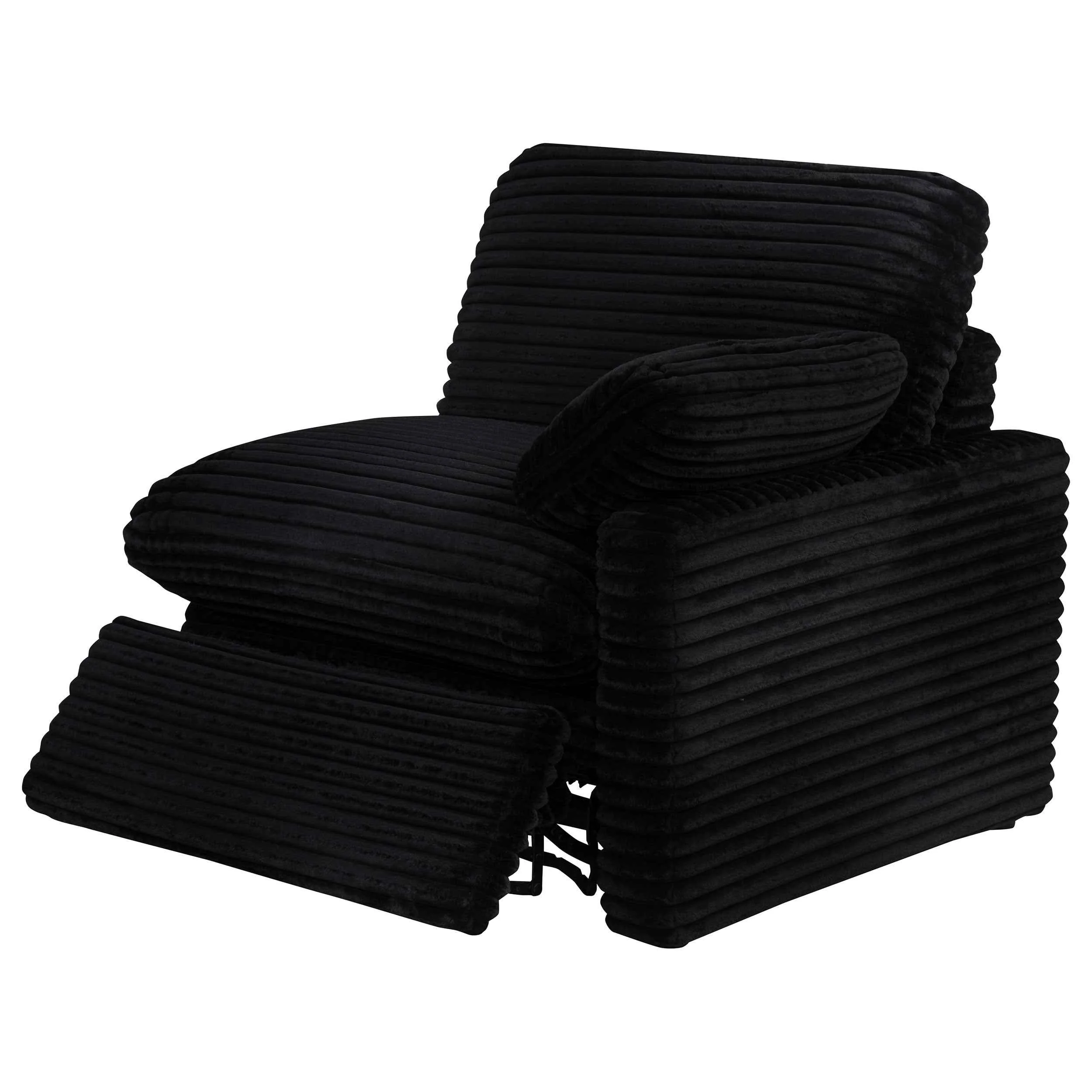 Collins Black Modular Power Loveseat - Image 7