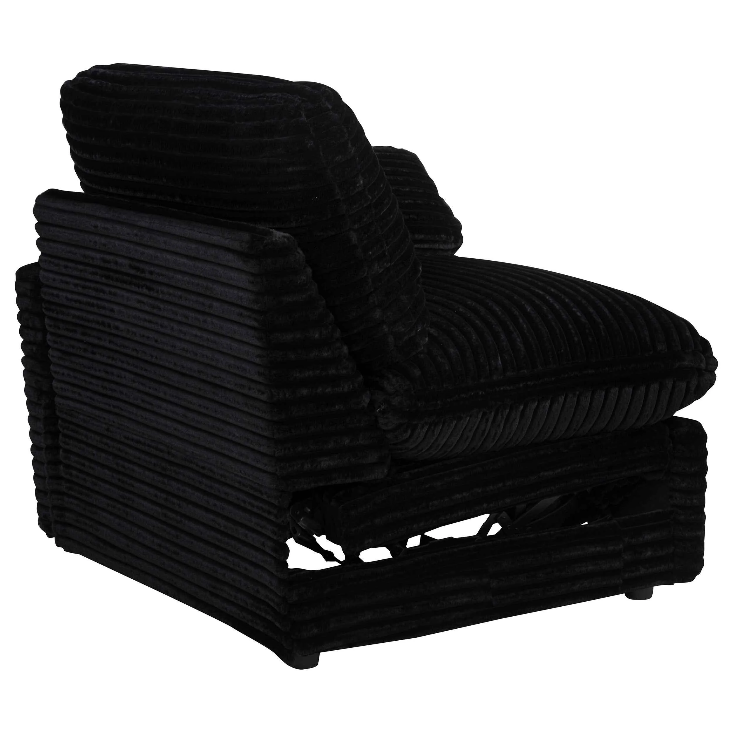Collins Black Modular Power Loveseat - Image 8