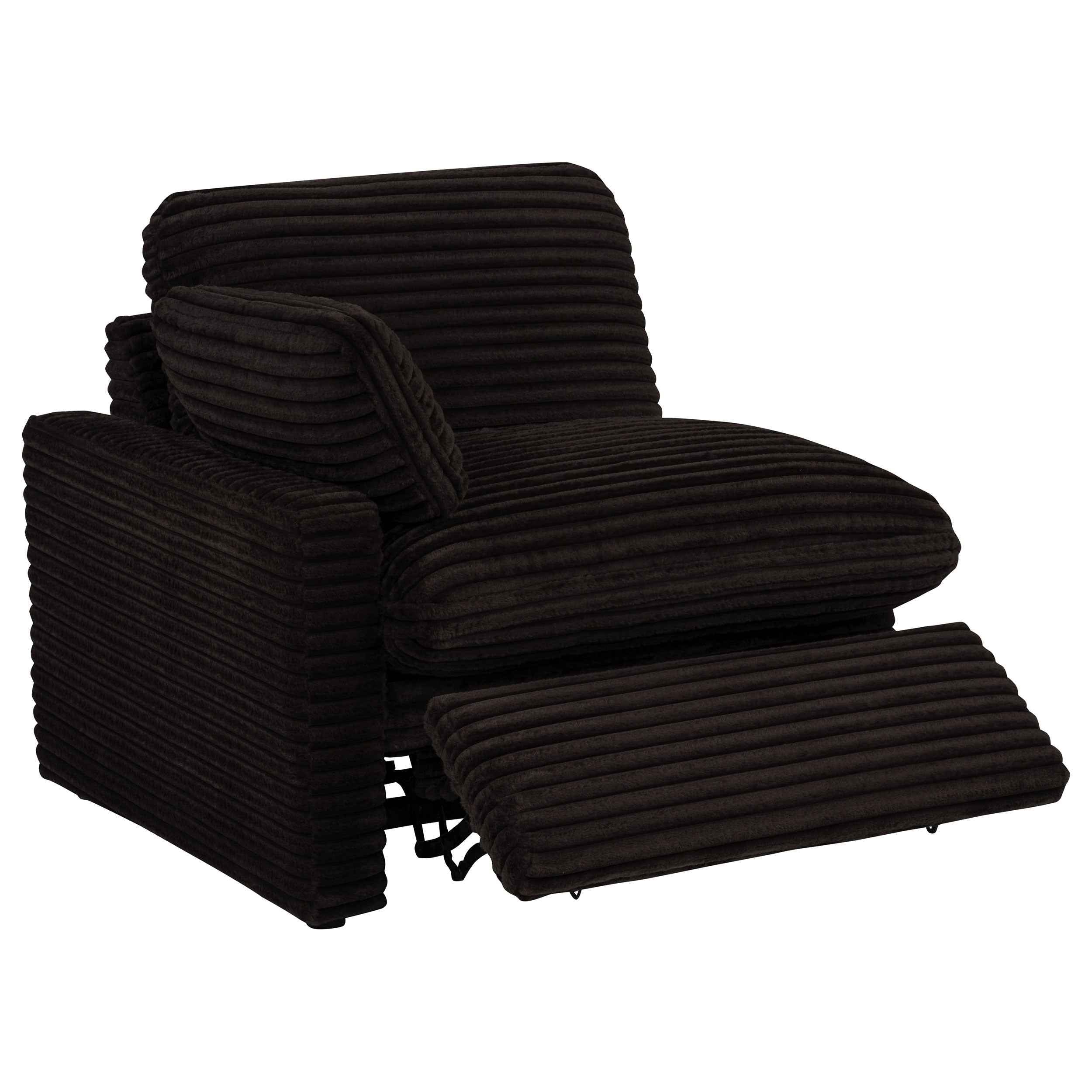 Collins Chocolate Brown 5-piece Modular Power Reclining Sectional - Image 7