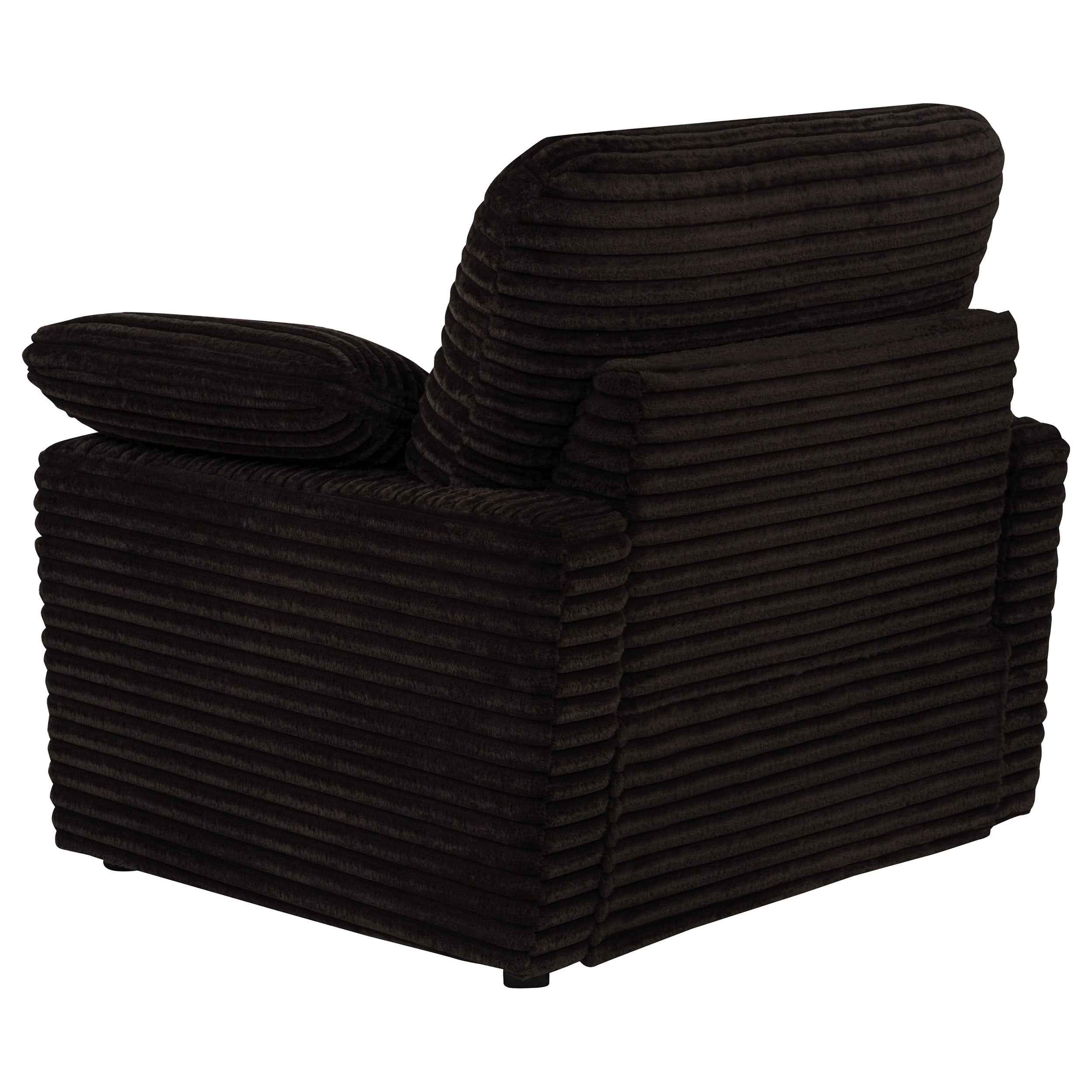 Collins Chocolate Brown Upholstered Power Recliner Chair - Image 7