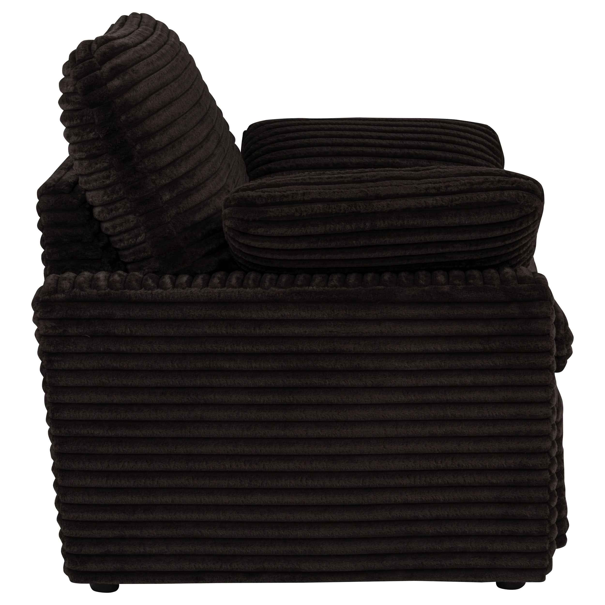 Collins Chocolate Brown Upholstered Power Recliner Chair - Image 9