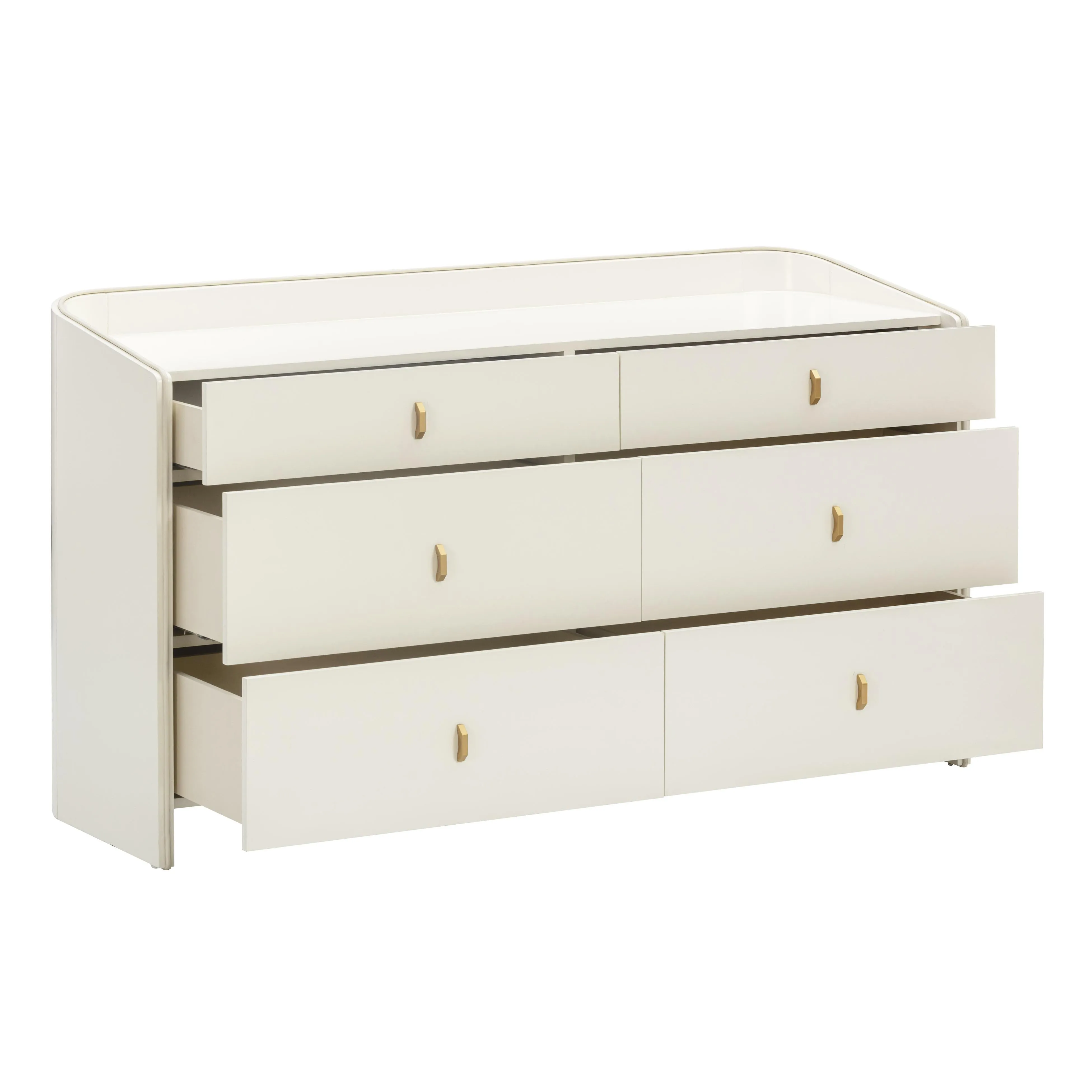 Collins Cream 6-Drawer Dresser - Image 4