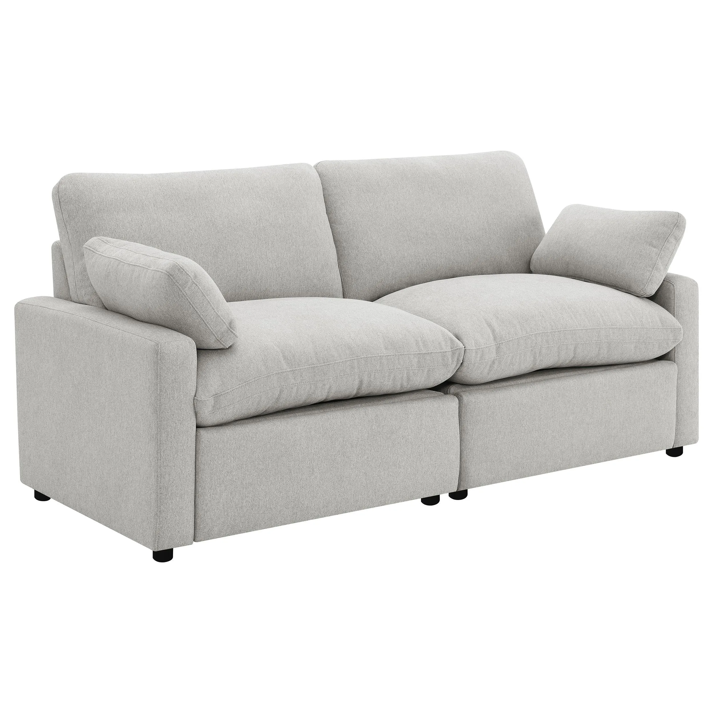 Collins Gray Modular Power Reclining Loveseat - Image 2