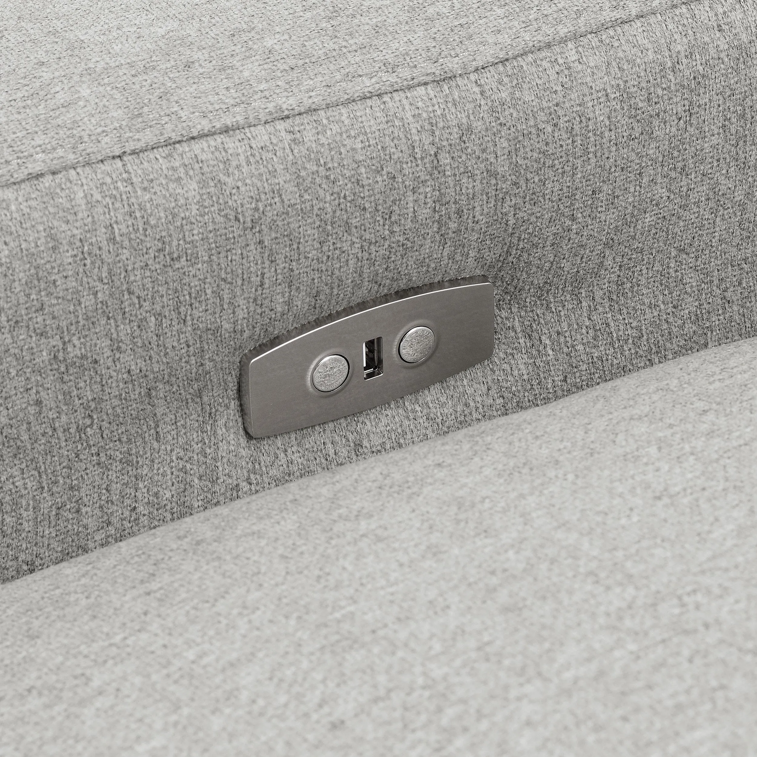 Collins Gray Modular Power Reclining Loveseat - Image 8