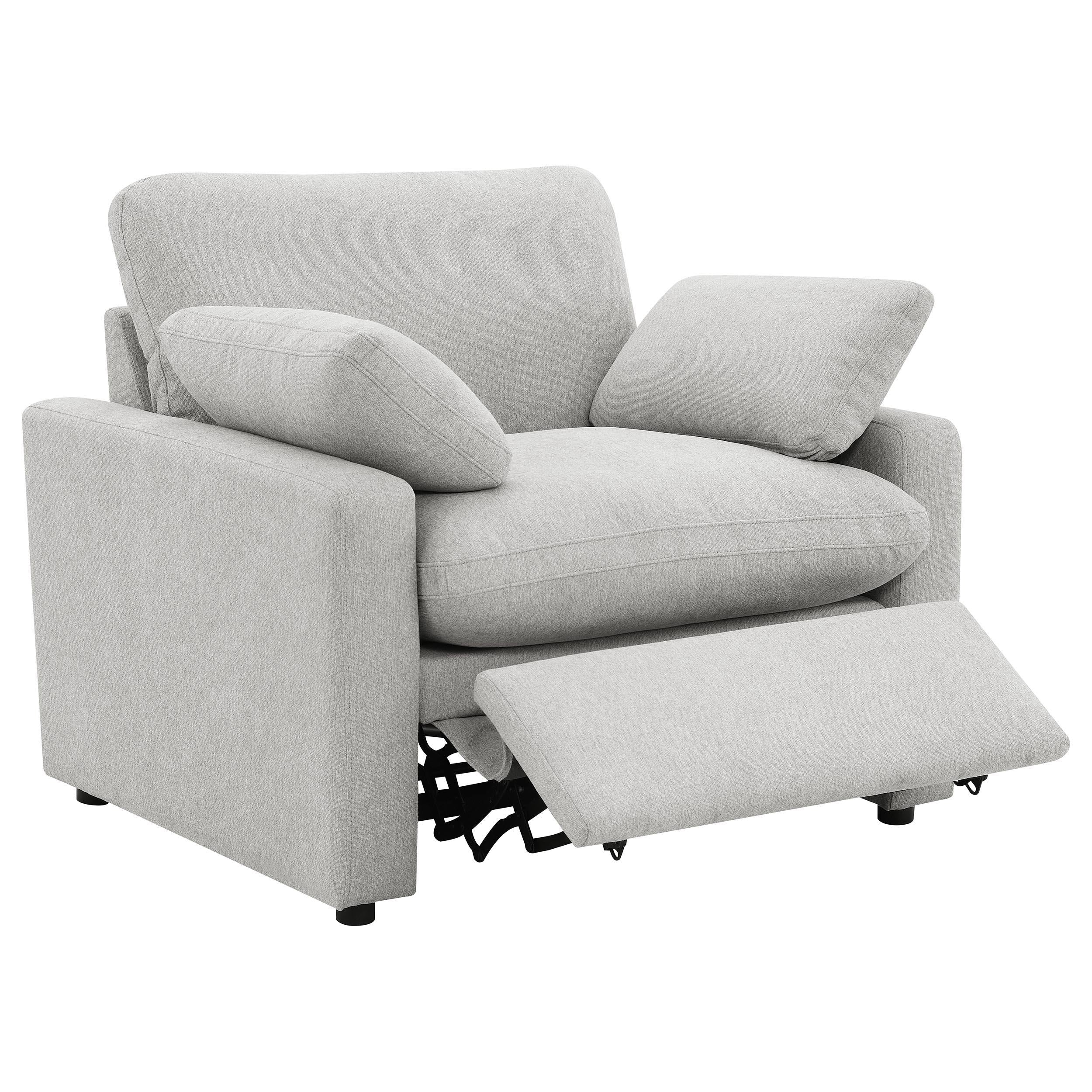 Collins Grey Upholstered Power Recliner Chair - Image 10